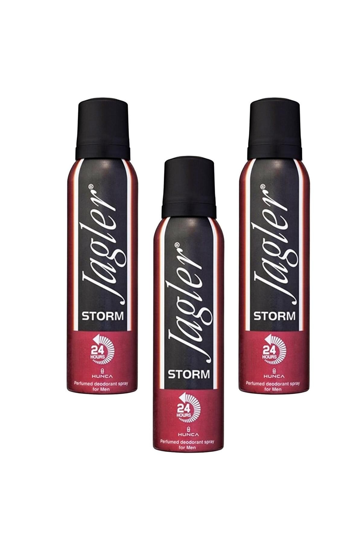 Jagler Deodorant For Men 150ml Storm X 3 Adet