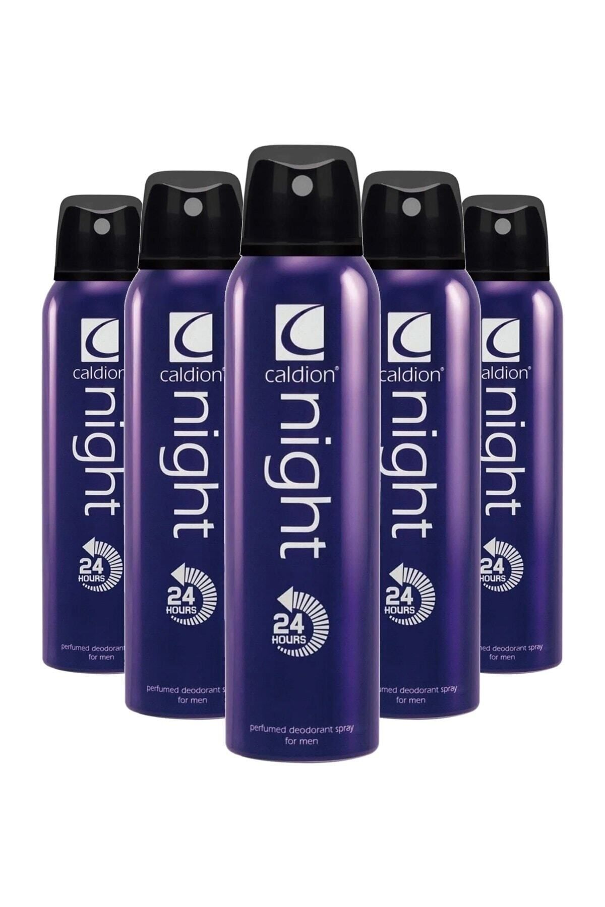 Caldion Night 150 ml Erkek Deodorant X 5 Adet