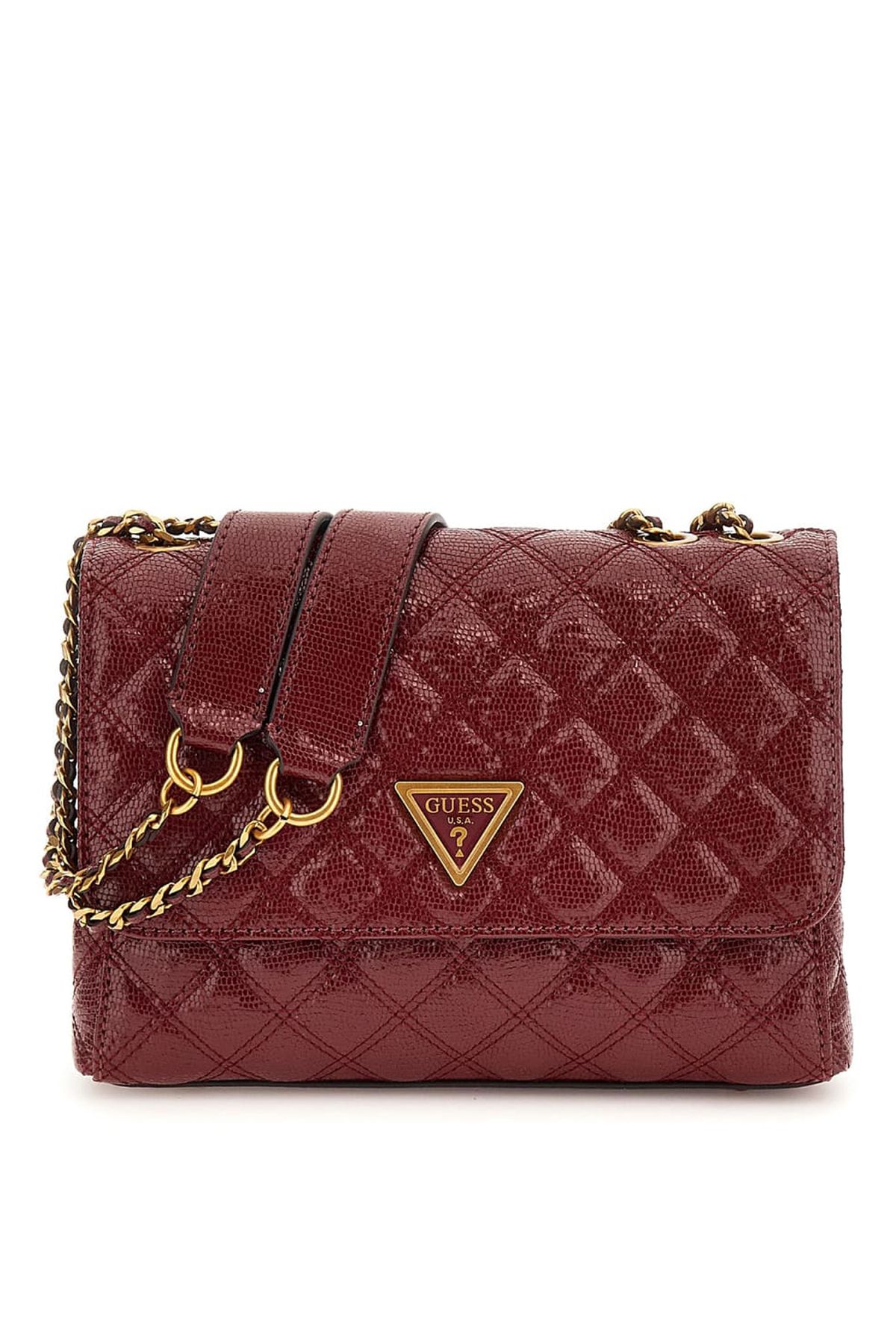Guess Bordo Kadın Omuz Çantası HWQK8748200-BUR