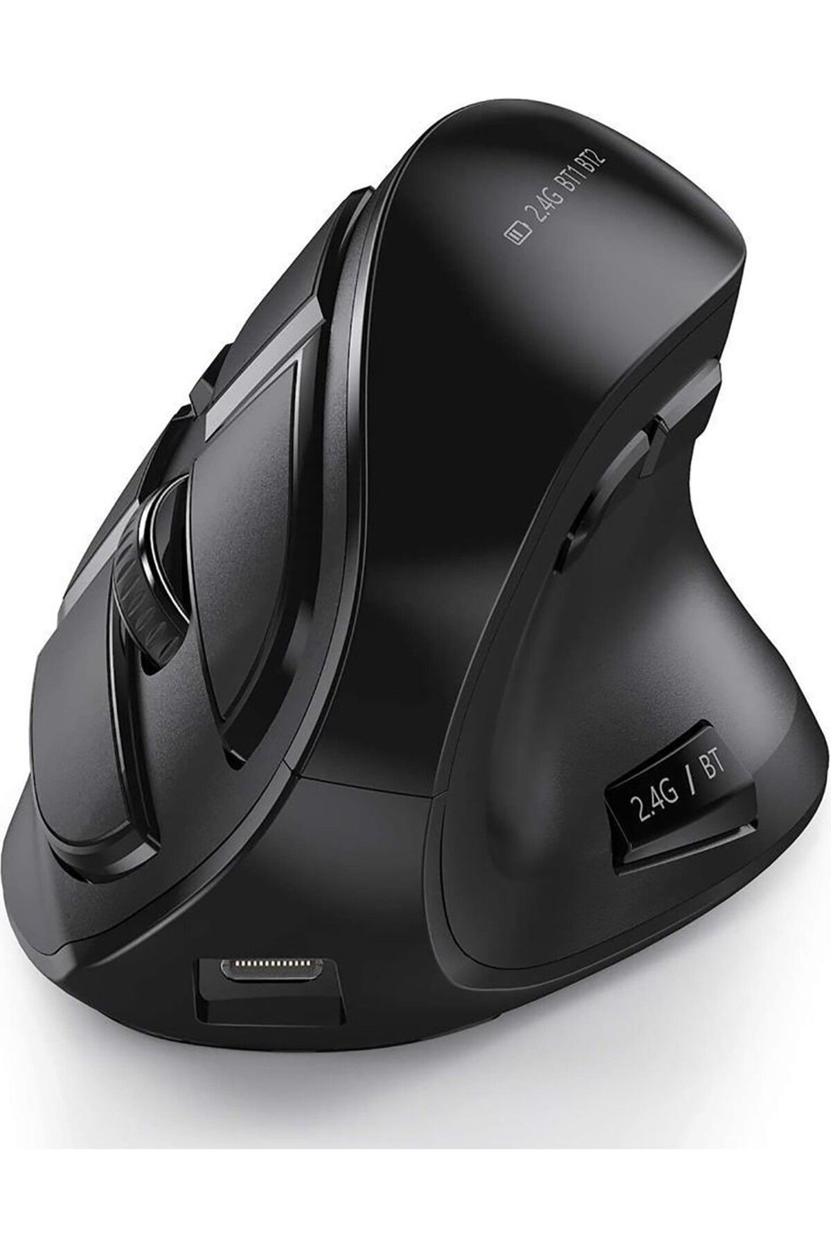 KENLY Bluetooth+2.4g Kablosuz Dikey Ergonomik Şarj Edilebilir Sessiz Mouse