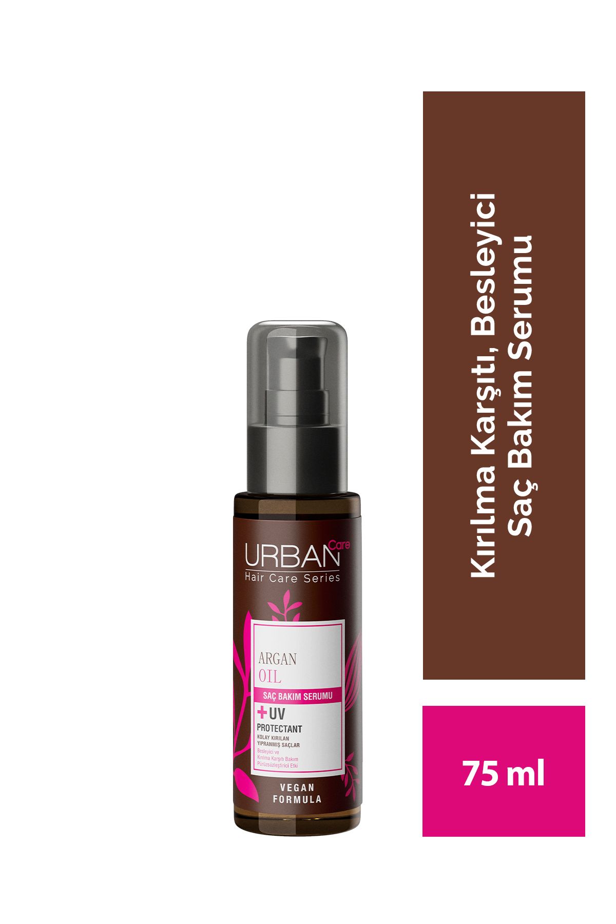 Urban Care Argan Oil & Keratin Kolay Kırılan Yıpranmış Saçlara Özel Saç Bakım Serumu -vegan-75ml