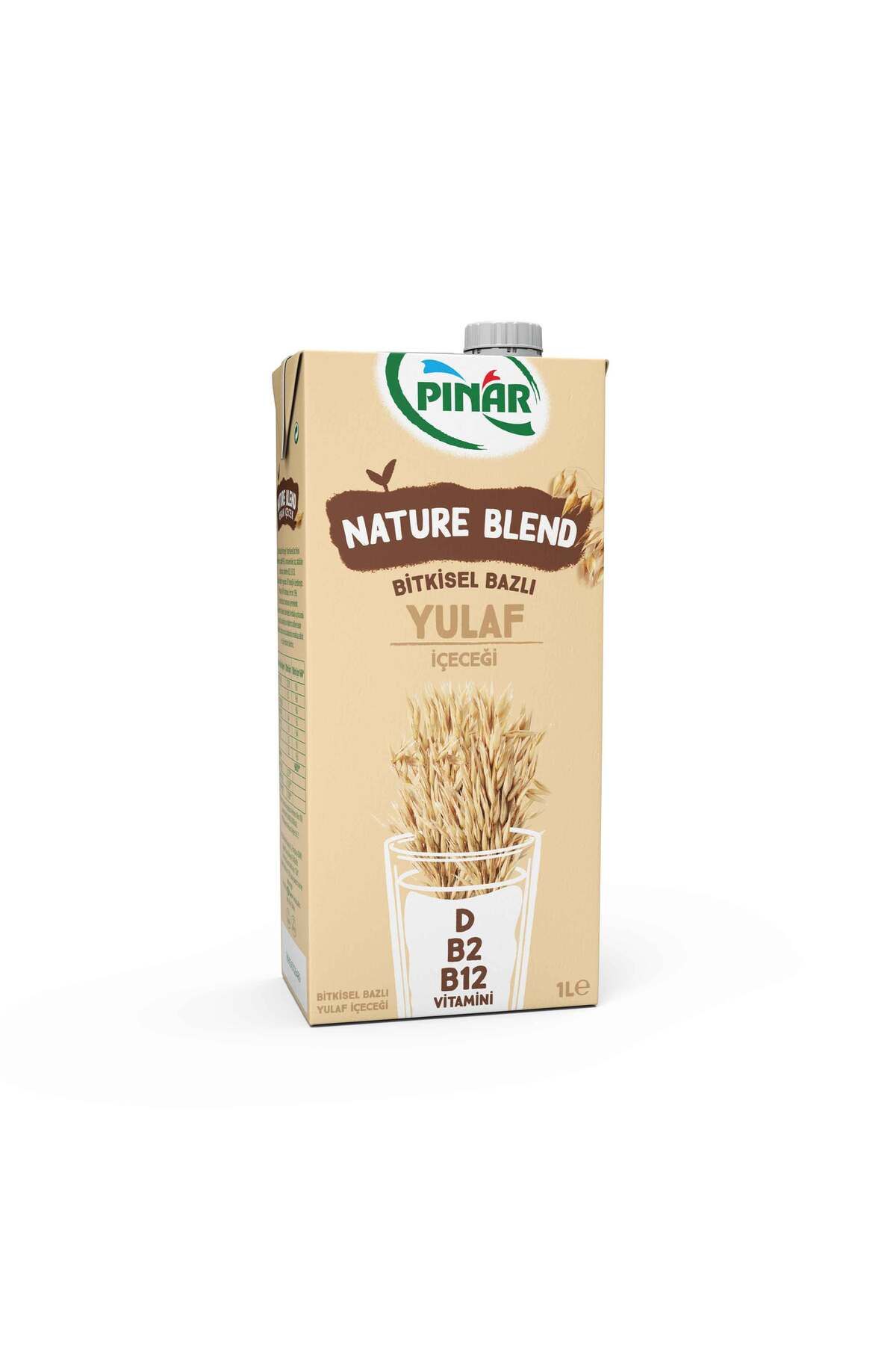 Pınar Nature Blend Bitkisel Bazlı Yulaf İçeceği 1 lt Vegan Laktozsuz İlave Şekersiz