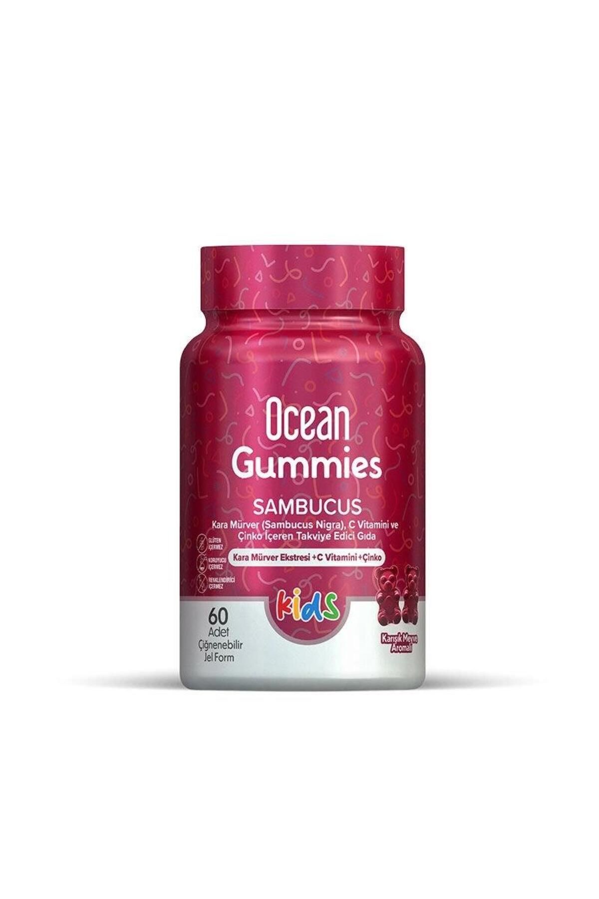 Orzax Ocean Gummies Sambucus 60 Adet Çiğnenebilir Jel Form