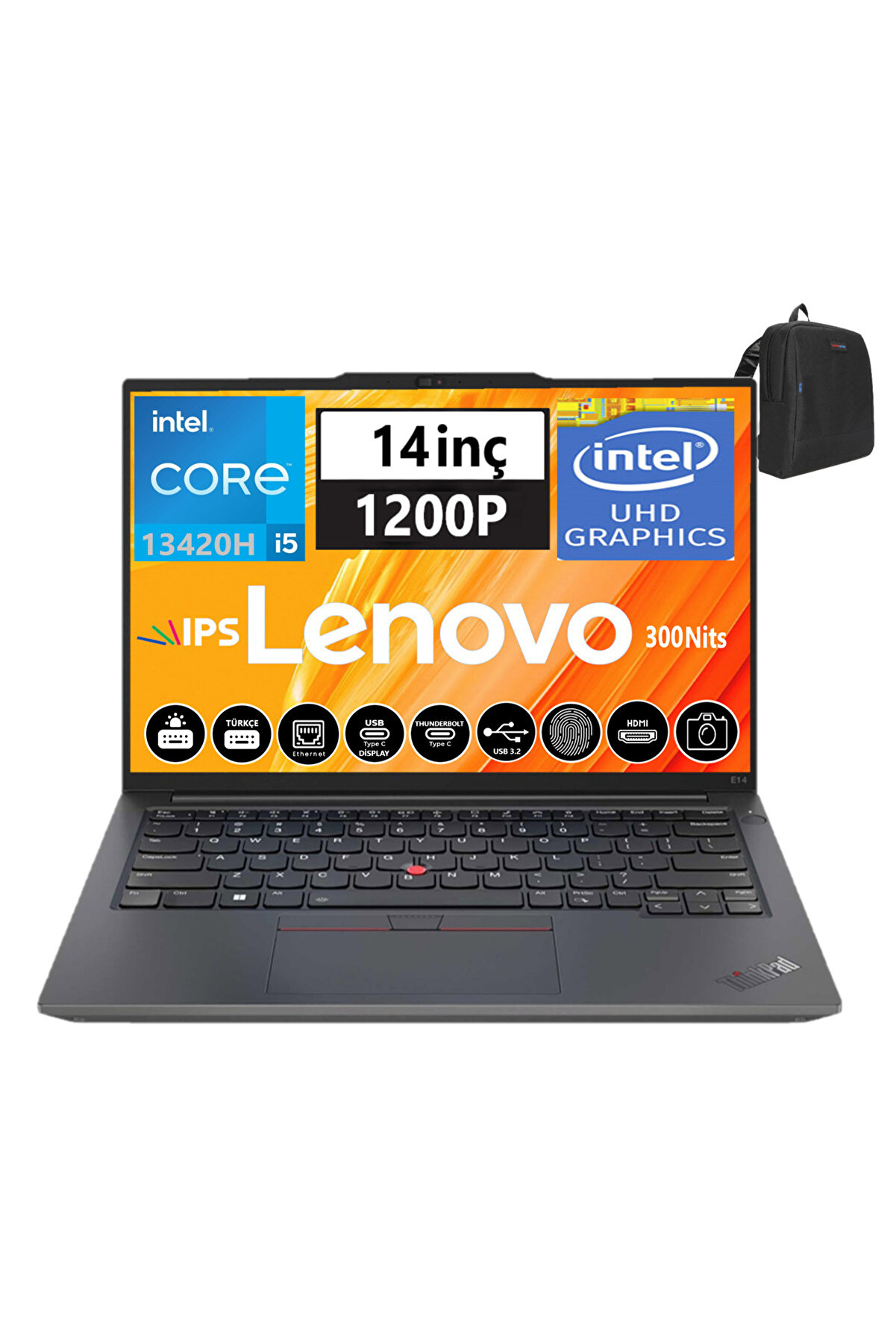Thinkpad E14 Gen5 I5-13420H 16GB 256GB SSD 14