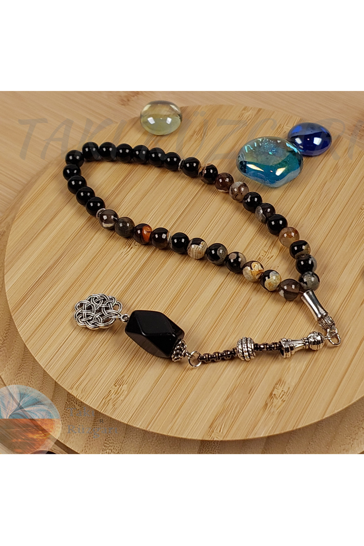 TAKI RÜZGARI Akik - Oniks Tespih MDL11 | Doğal Taş Tespihler