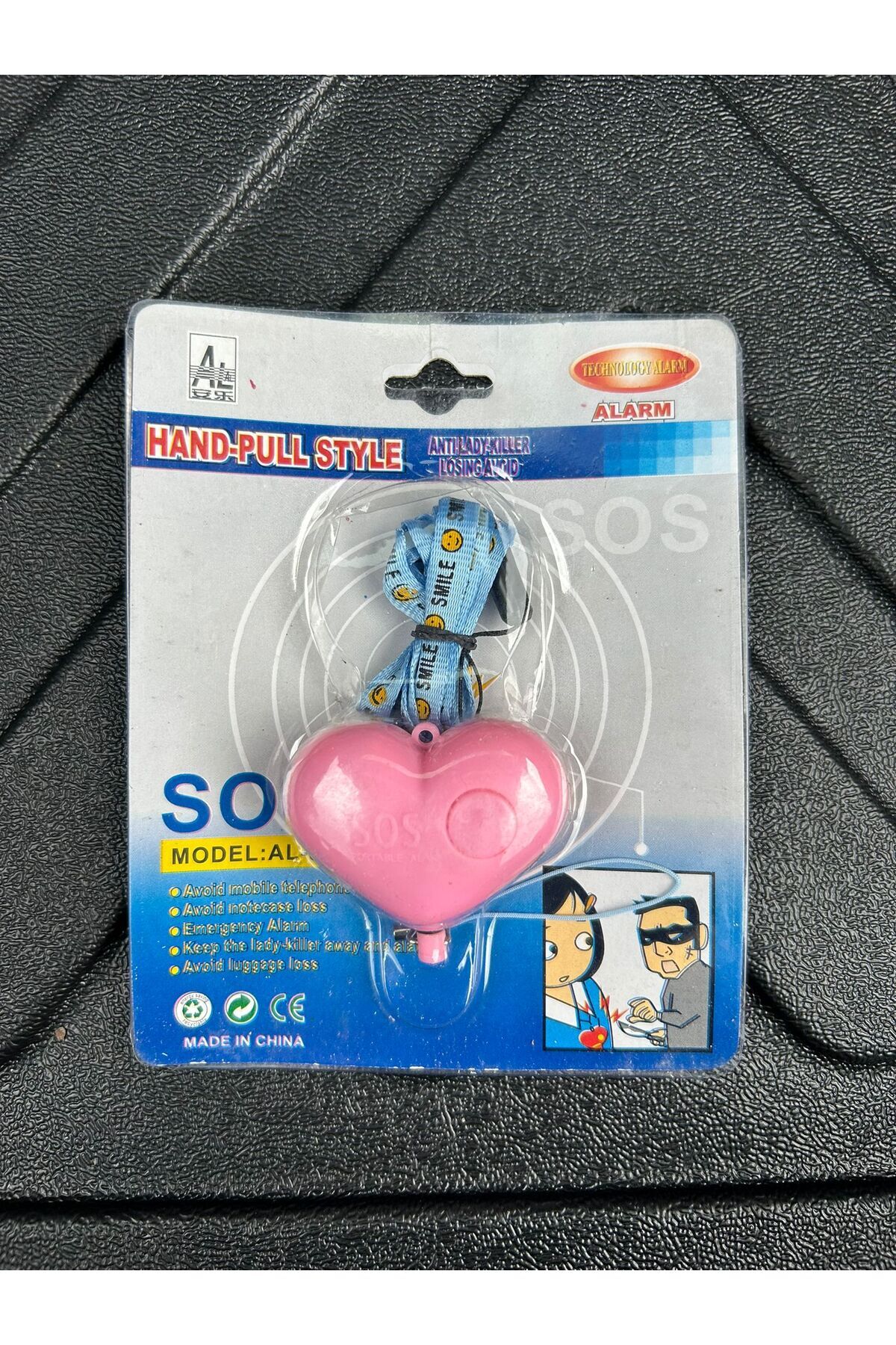 GenelTedarik Anahtarlık Alarm Kişisel Güvenlik Cihazı - Güvenli Gezmek İçin