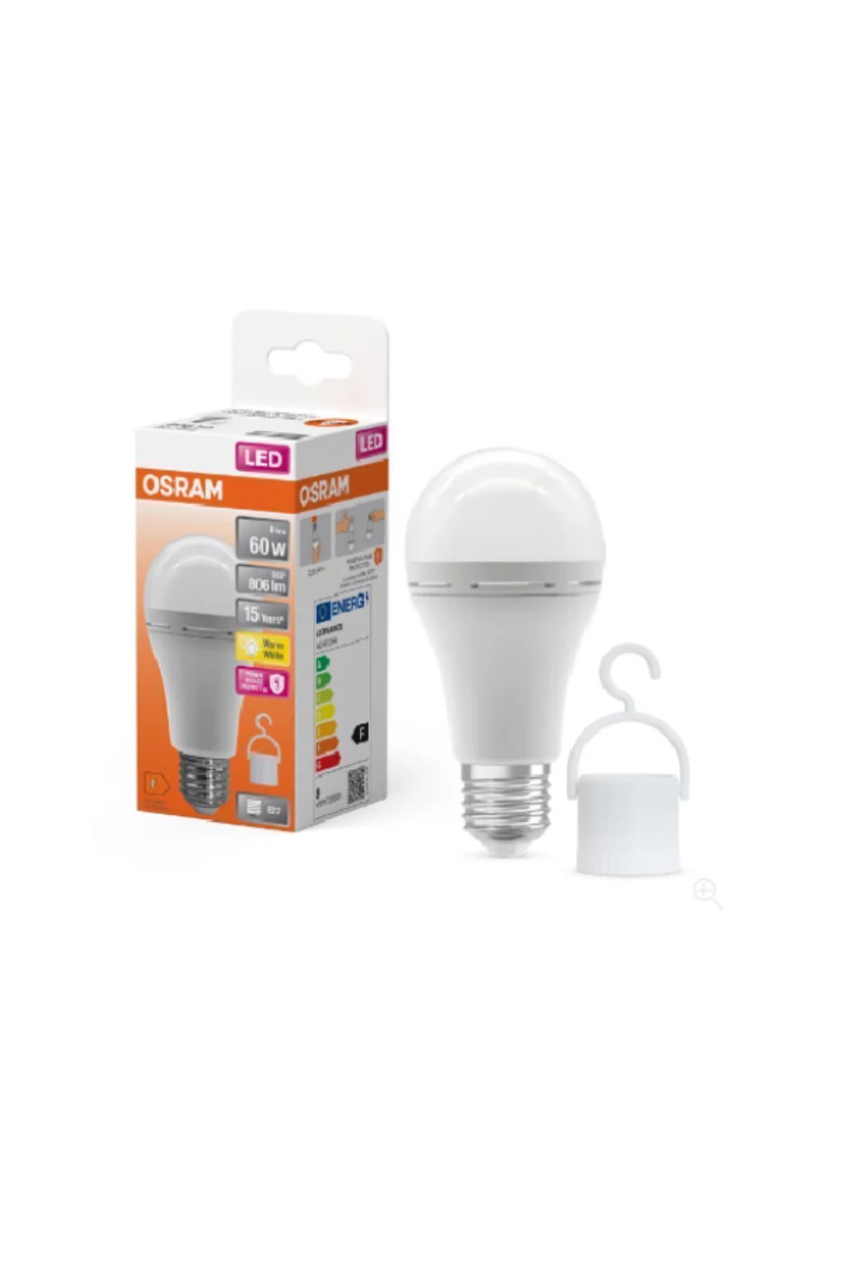 Osram ŞARJLI LEDLAMBA 8W SARI IŞIK