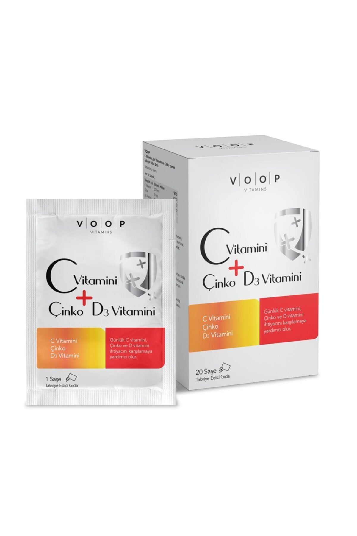 VOOP C Vitamini D3 Vitamini Çinko - 20 Saşe