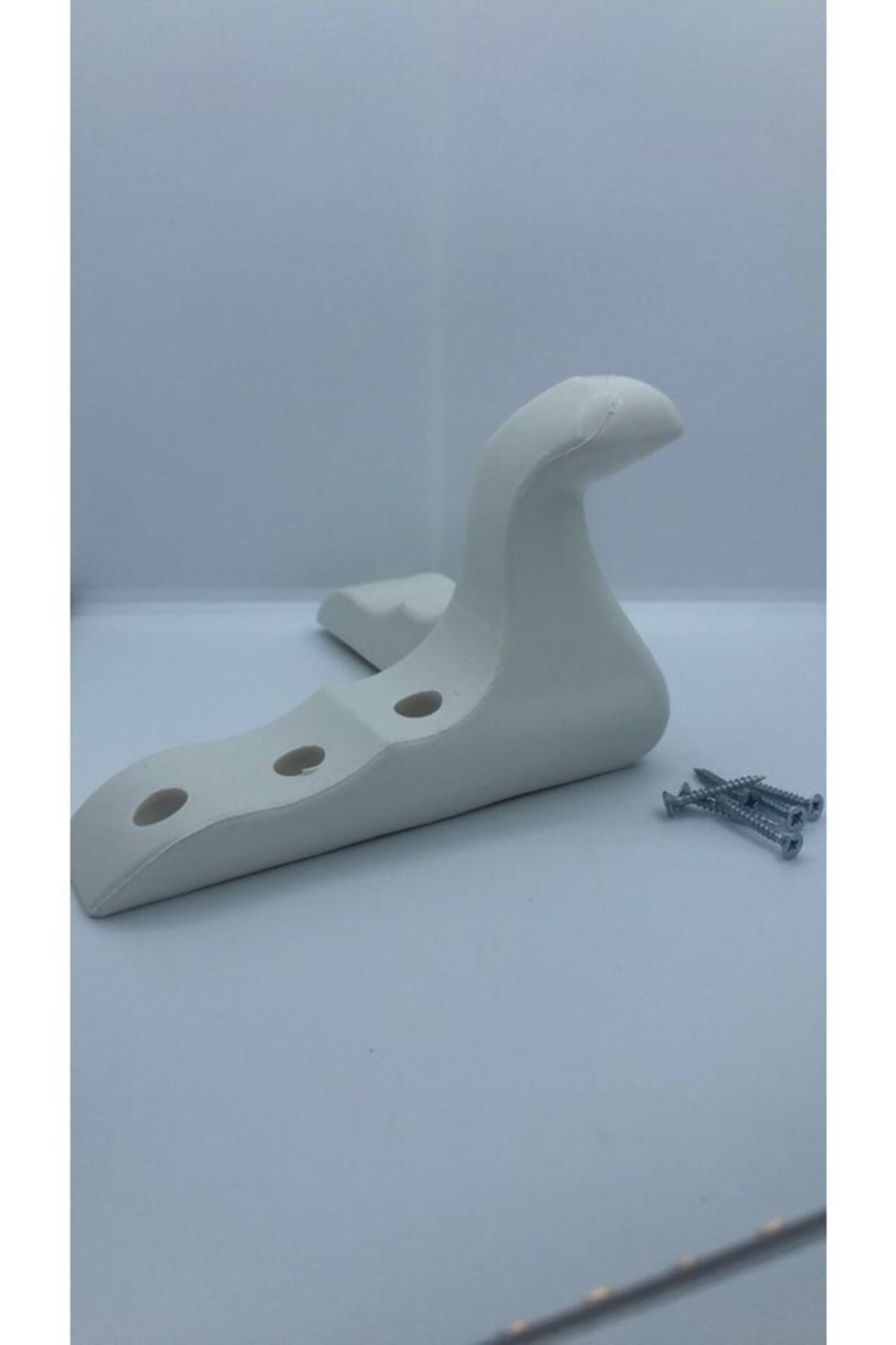 KARAKOÇ , Lüx 12 Cm Dekoratif Plastik Beyaz Mobilya Ayağı (4 ADET)