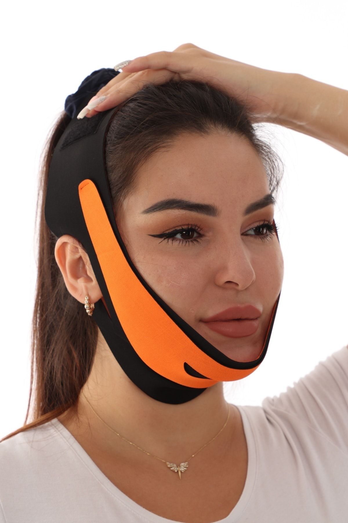 SAUNA SUIT Kadın Çene Şekillendirici Gıdı Toparlayıcı Uygulaması Kolay Yüz Maskesi