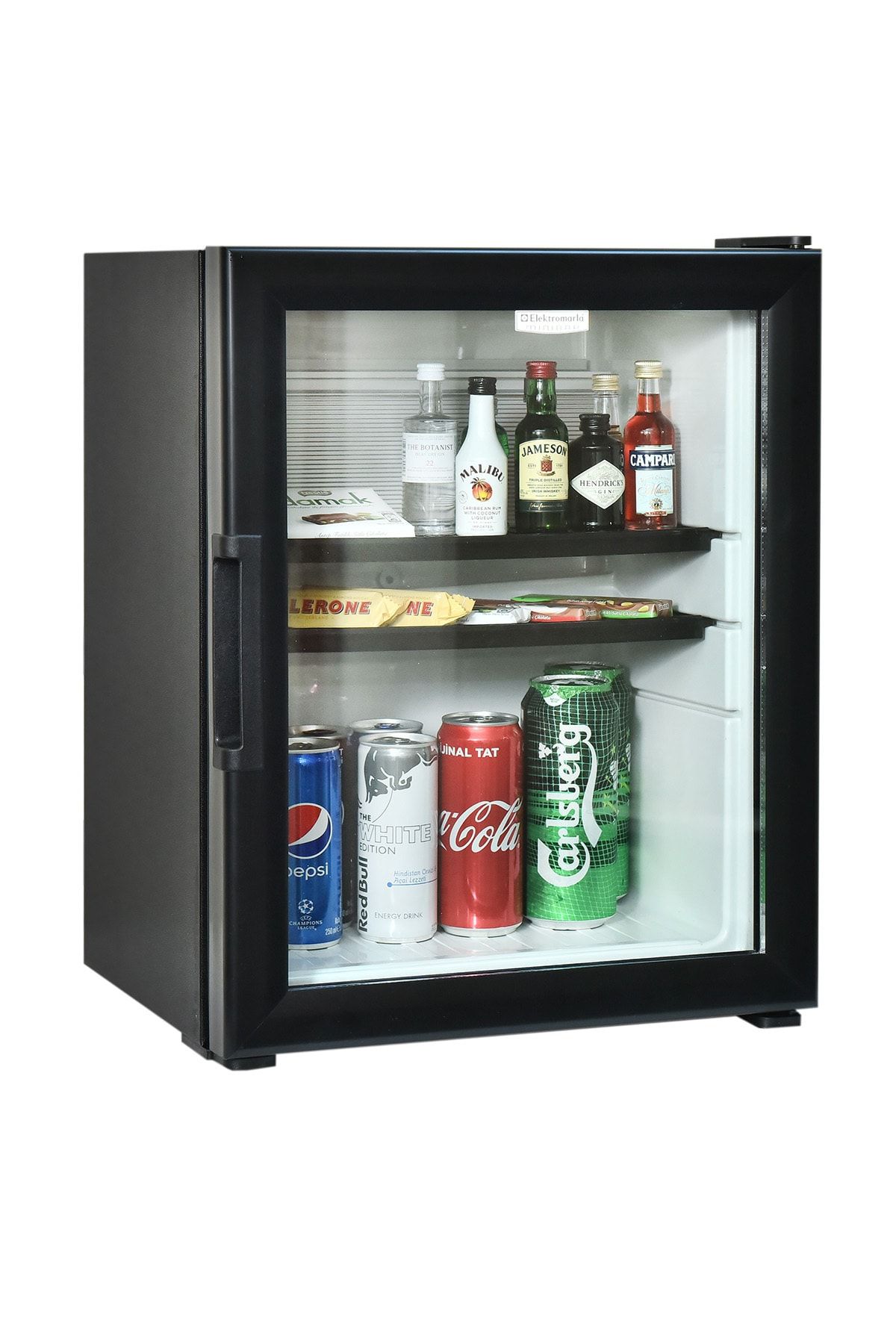 Elektromarla 40 Litre Cam Kapılı Minibar Mini Buzdolabı Otel Tipi Ev-ofis Için Uygun