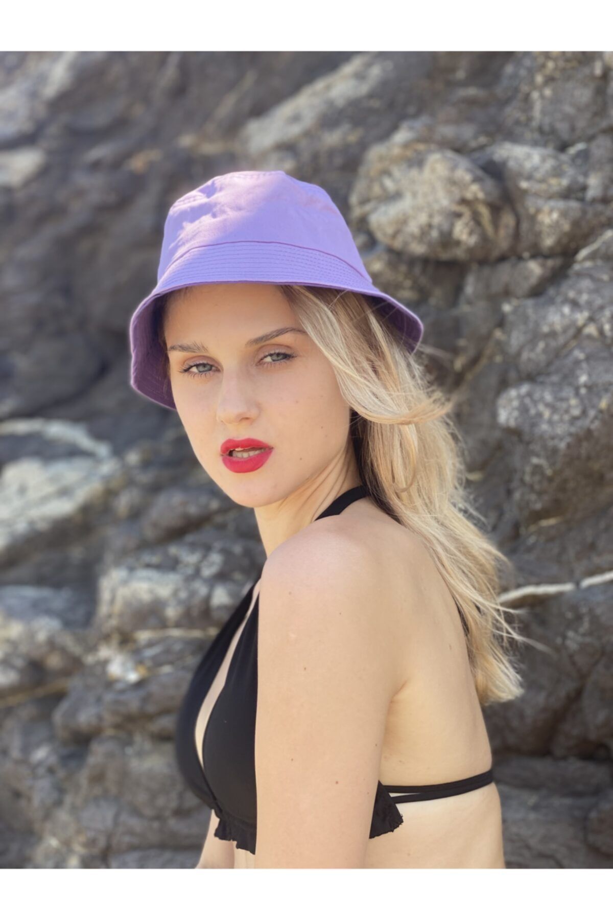 Orçun Özkarlıklı Unisex Lila Balıkçı Şapka Bucket Hat