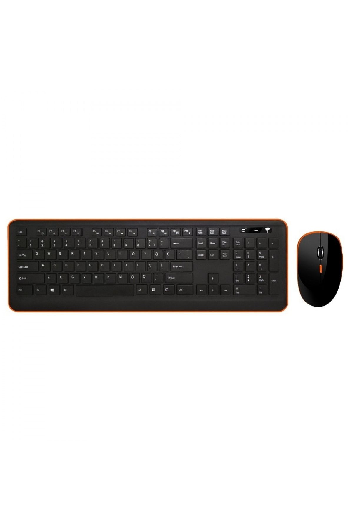 TURBOX Tr-k90 Black Wireless Multimedya Q Klavye + Mouse Set