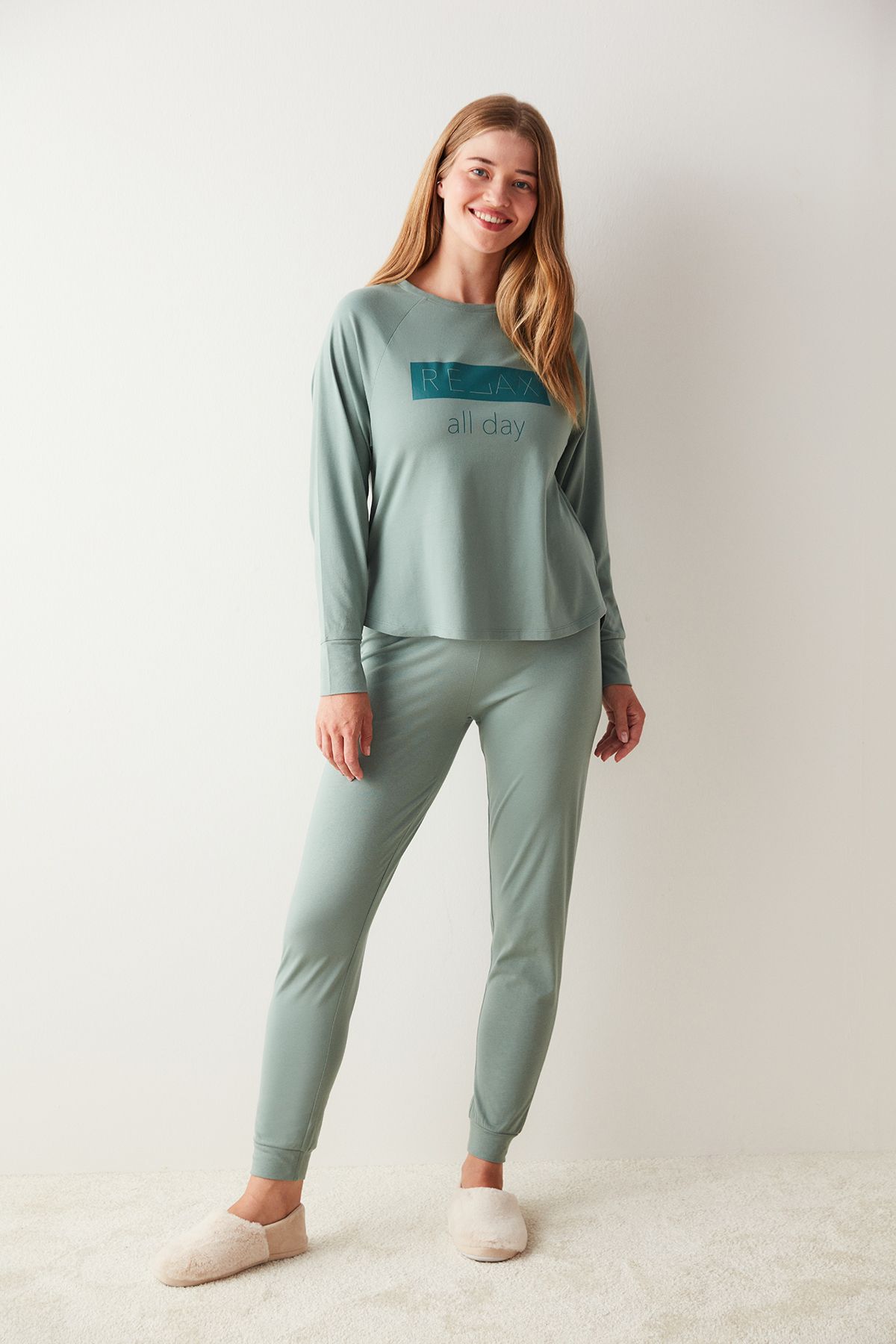 Penti Relax Green All Day Pijama Takımı
