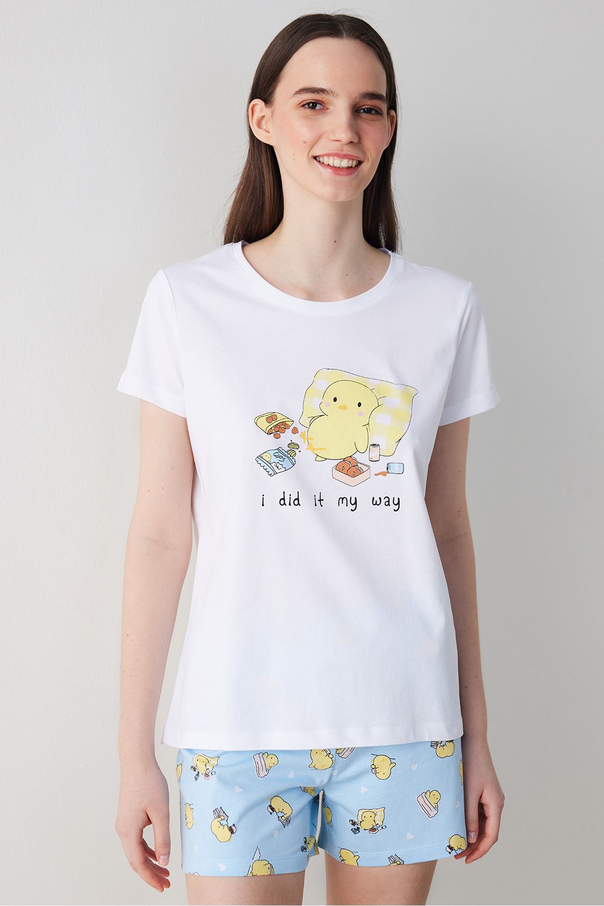 Penti Hooray Çok Renkli Şort Pijama Takımı