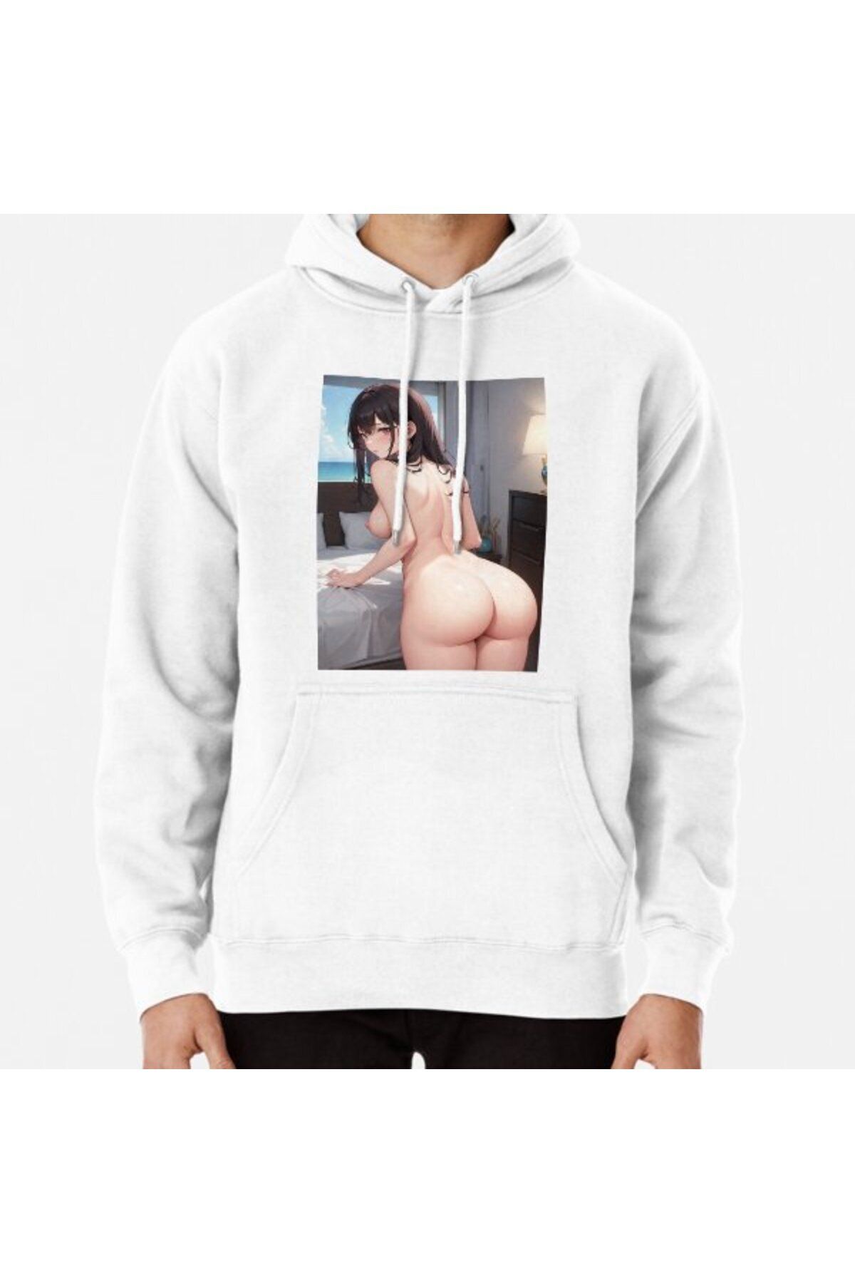 exans moda Big boobs big ass anime girl hentai Baskılı Sweatshirt