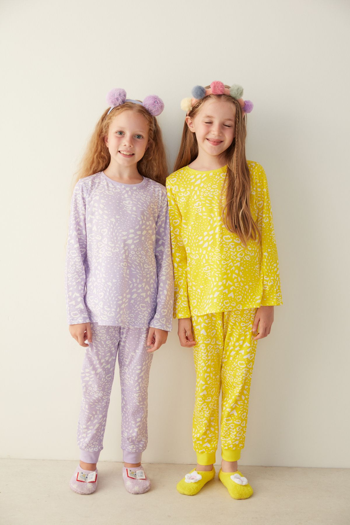 Penti Lila-sarı Leoparlı 2li Pijama Takımı