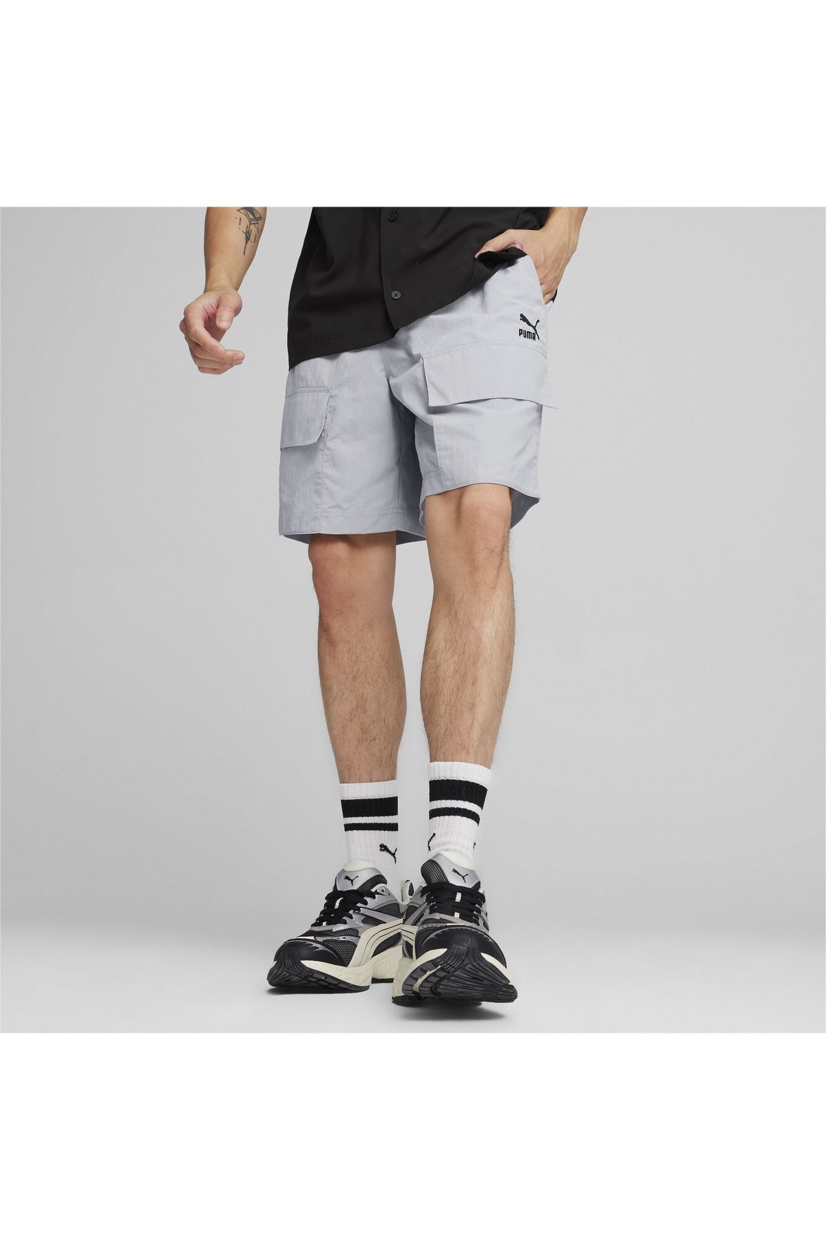 Puma Classics Cargo Erkek Gri Şort