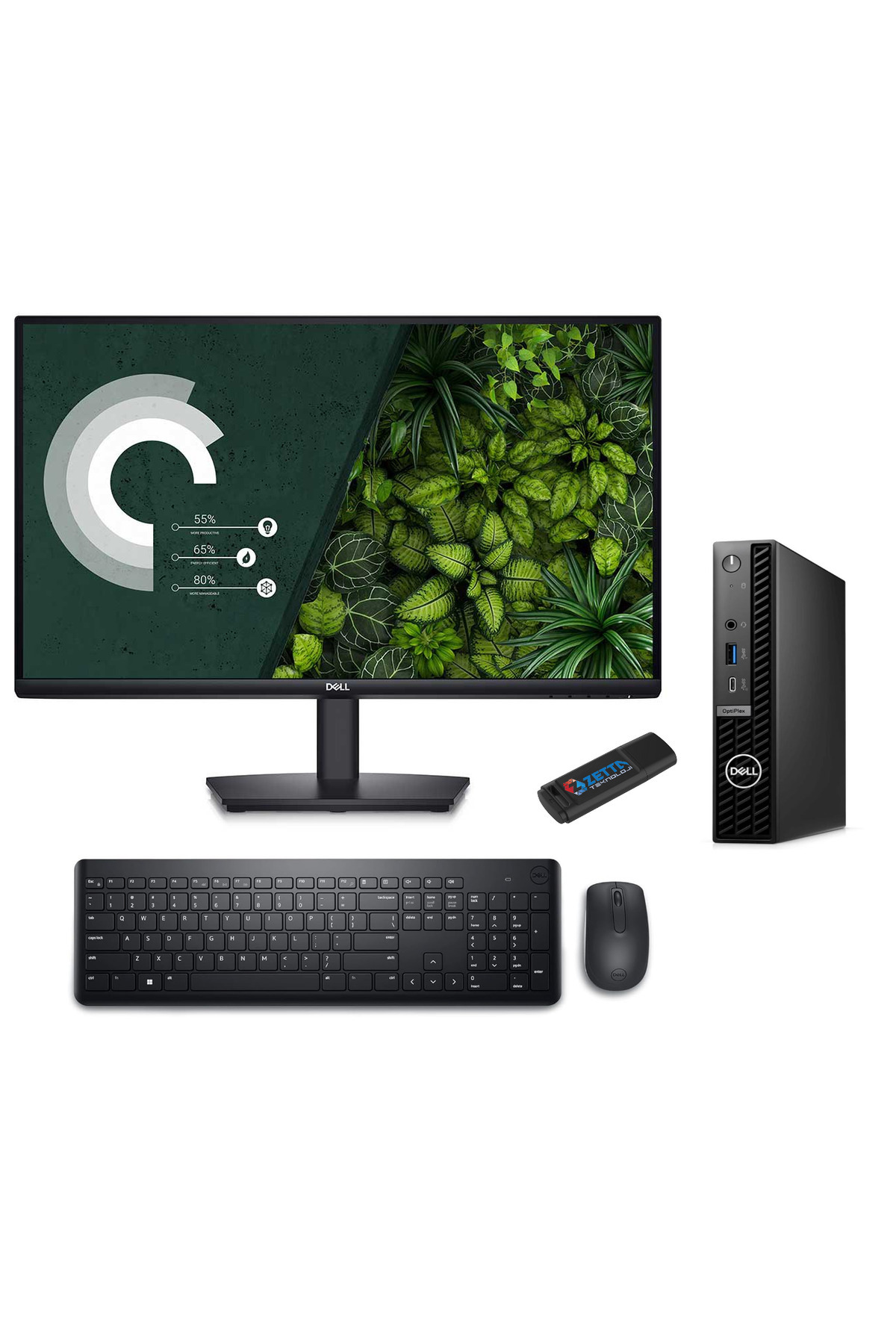 Pc Optıplex 7020MFF I5-14500T 16GB Ddr5 1tb SSD W11PRO 21.5 Mon. AN007O7020MFF68137ZETTABELLEK