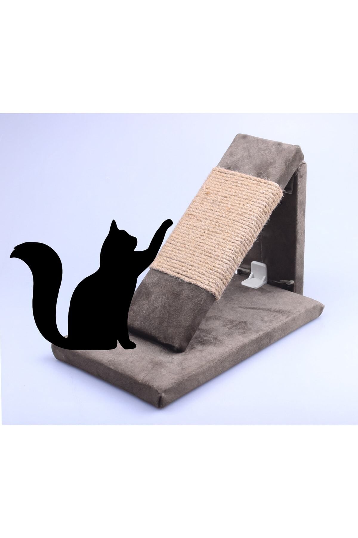 VET Kedi Tırmalama Rampası, Rampa Şeklinde Kedi Tırmalama Tahtası (6MM Jut Halat)