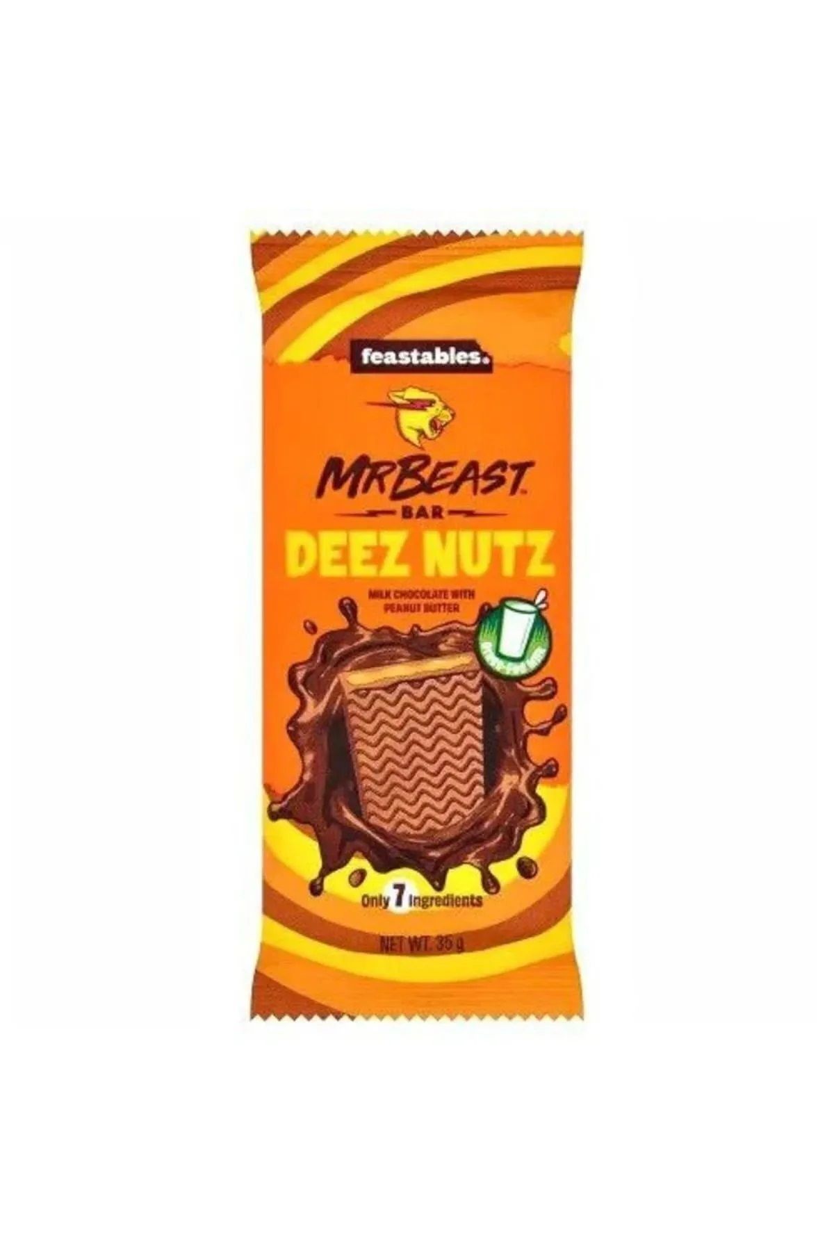 Feastables Mr Beast Deez Nutz Chocolate Bar 35 G As