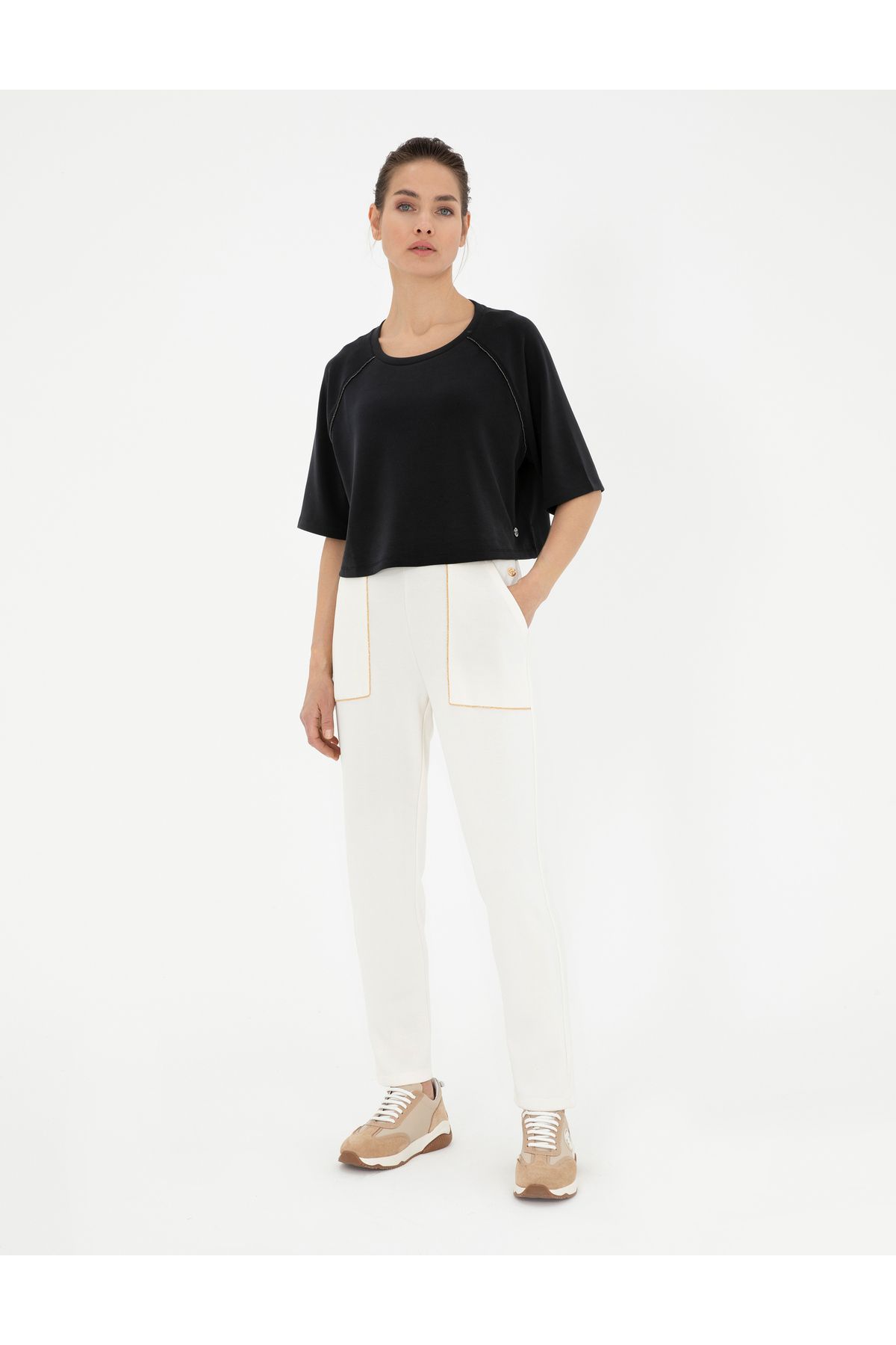 Pierre Cardin Ekru Regular Fit Eşofman Altı 50284068-VR019