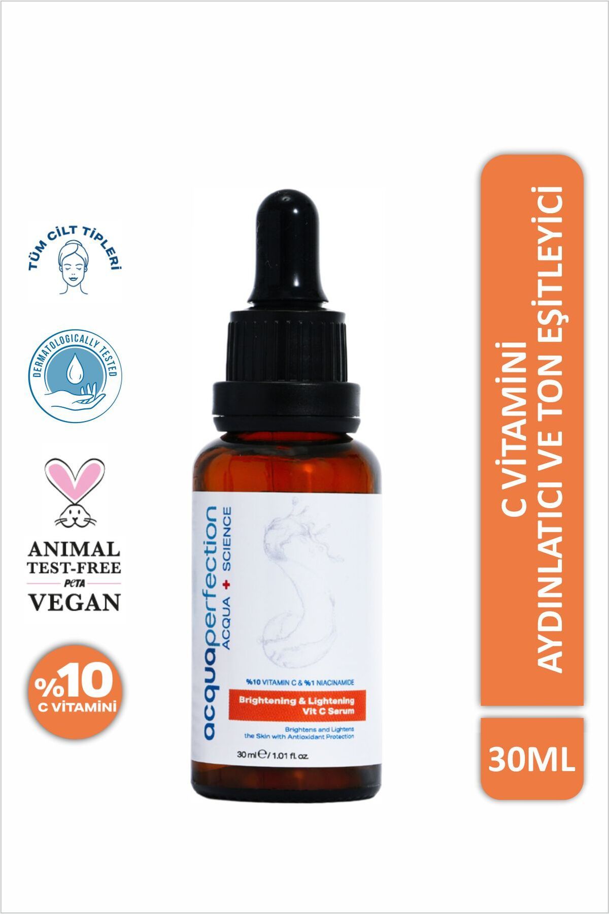 Acqua Perfection Aydınlatıcı Ve Renk Tonu Eşitleyici C Vitamini Serum 30 ml