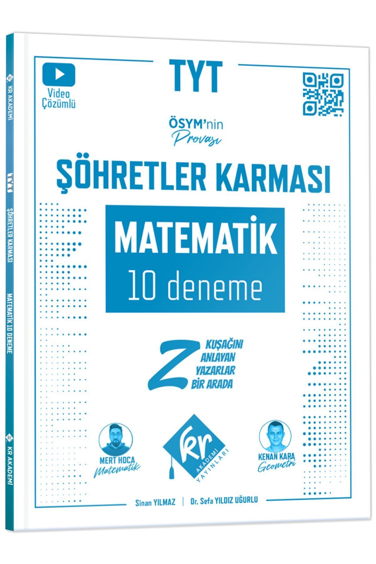 KR Akademi Yayınları KR TYT Matematik Şöhretler Karması 10 Deneme Parlayan Proje Ayraç Hediye