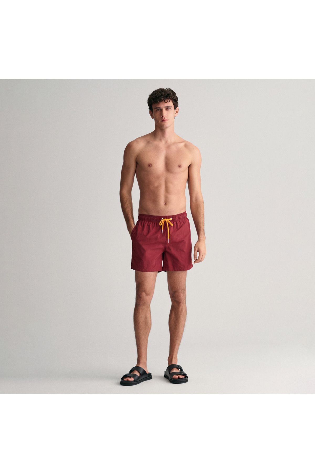 Gant Erkek Bordo Regular Fit Logolu Mayo Şort