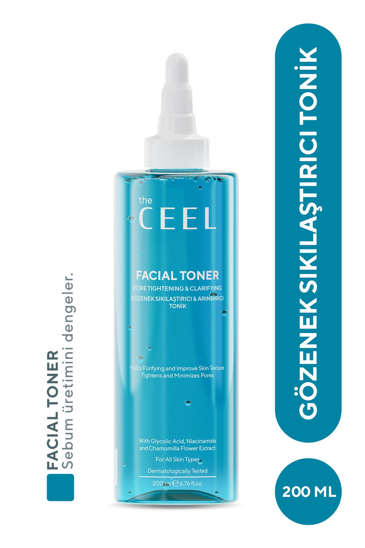 The Ceel Gözenek Sıkılaştırıcı Leke Karşıtı Glikolik Asit Içerikli Mayıs Papatyası Özlü Tonik 200 ml