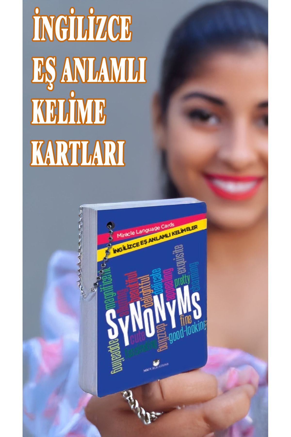 MK Publications Ingilizce Eş Anlamlı Kelimeler - Synonyms Zincirli Kelime Kartı - Ielts - Yds Kpds Hazırlık