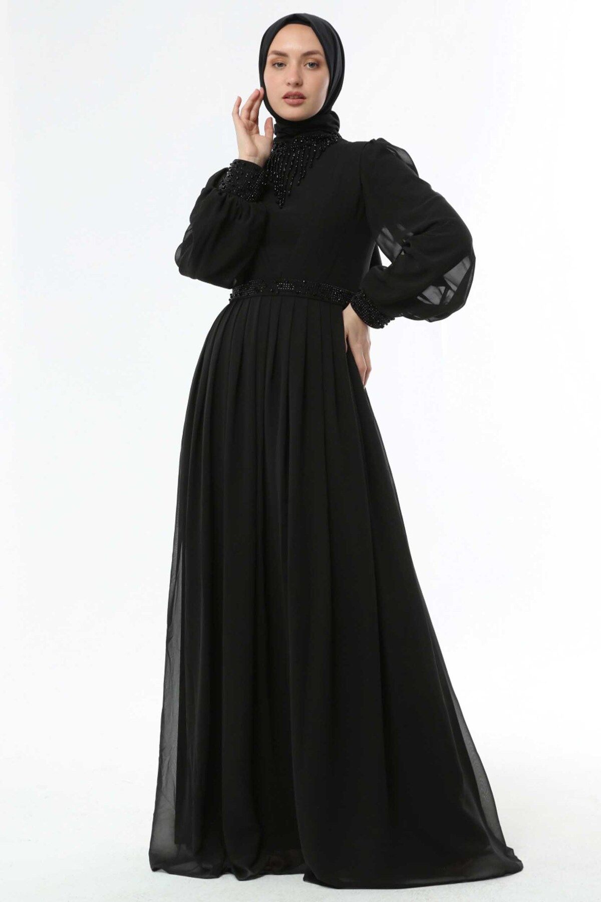 butik selin Siyah Abiye