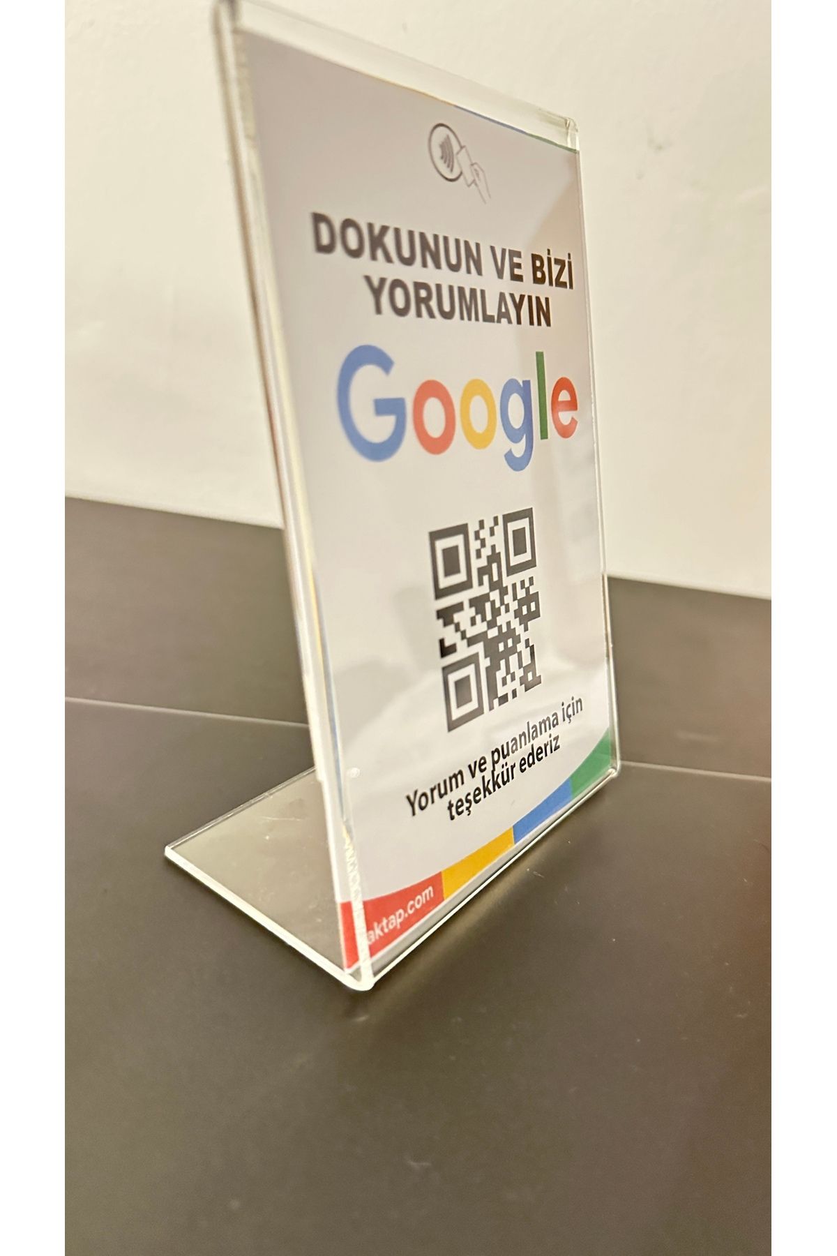 aktap NFC masa üstü stand- nfc google yorum stand A6