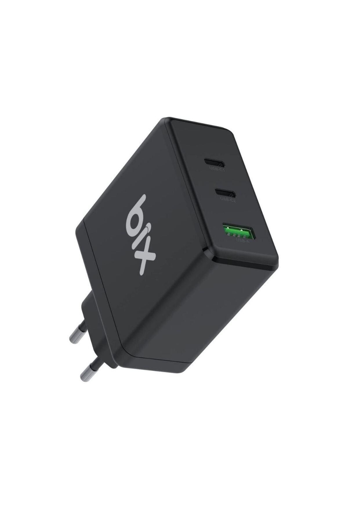 Bix 100w Usb Type-c Qc 4.0 Pd 3.0 Gan 3 Portlu Hızlı Şarj Cihazı