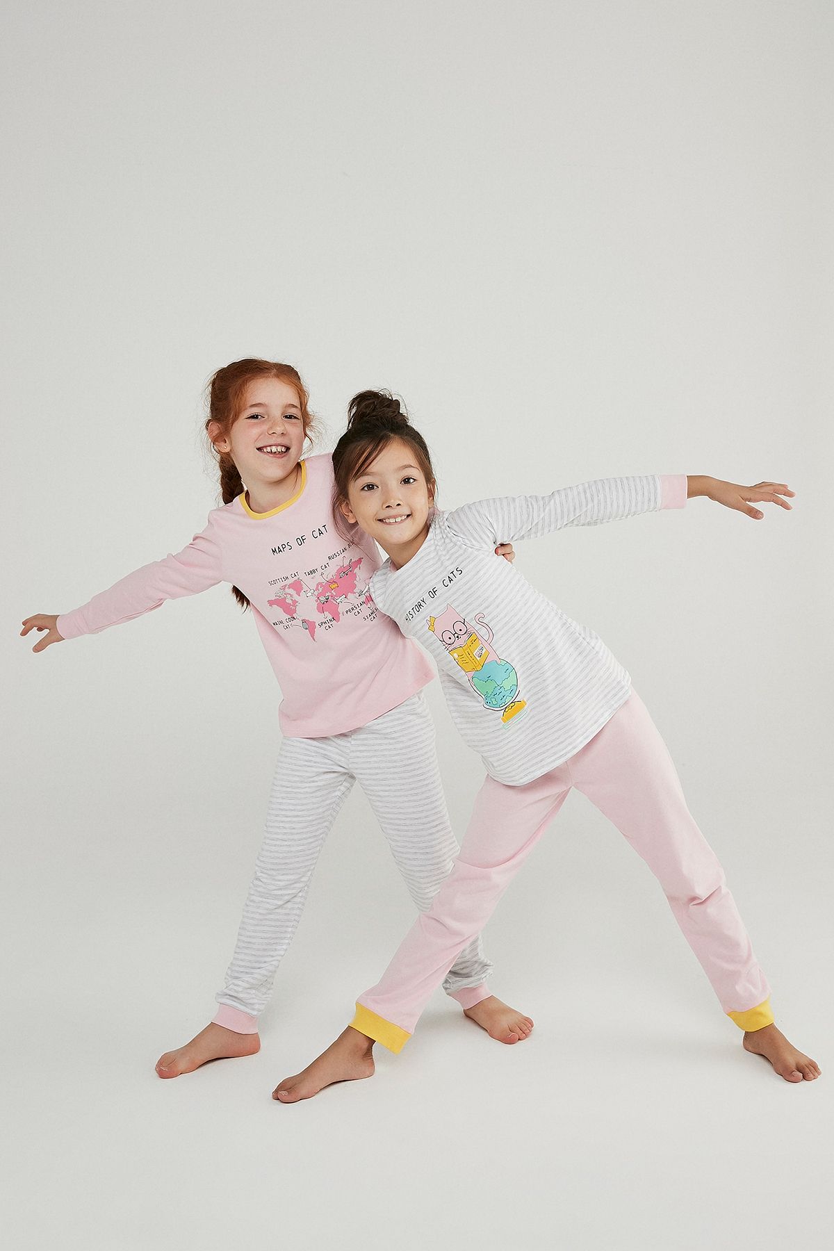 Penti Kız Çocuk Cat Map 4lü Pijama Takımı