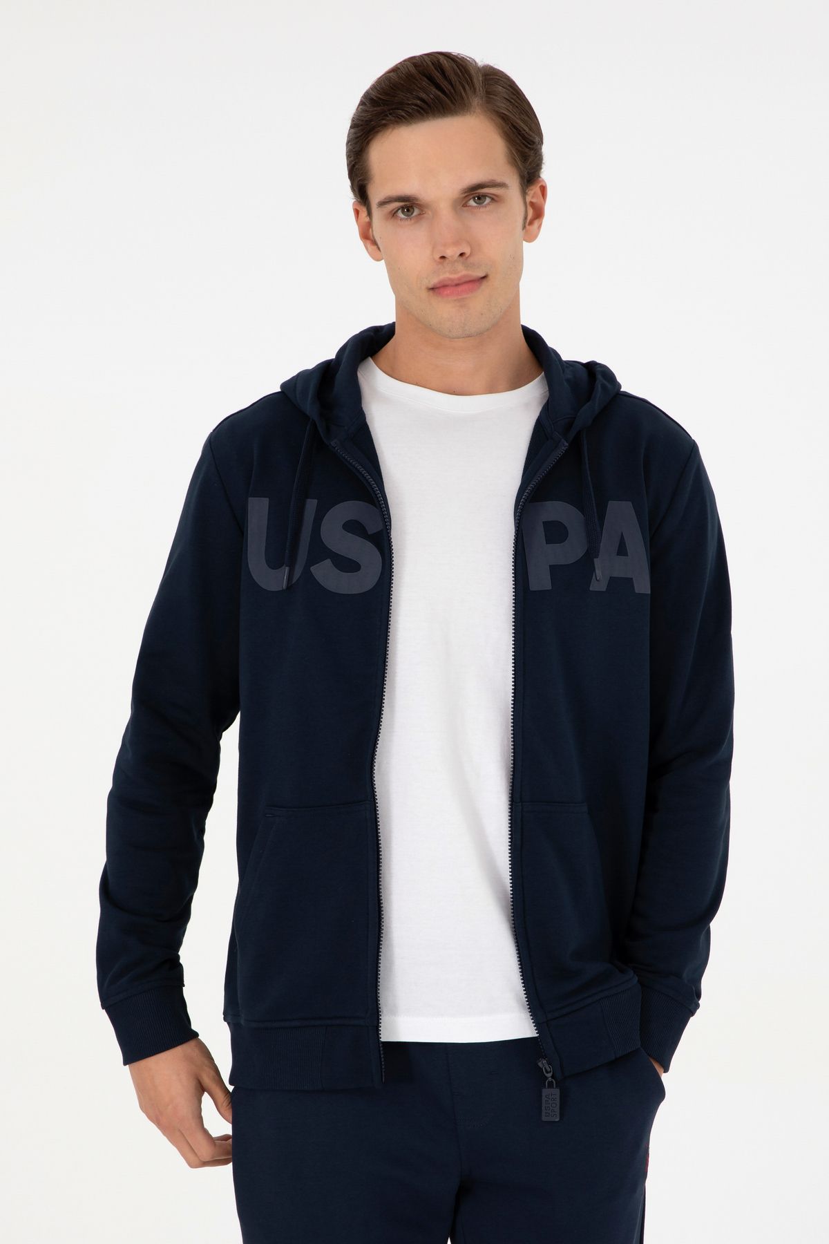 U.S. Polo Assn. Erkek Lacivert Örme Hırka 50289029-VR033