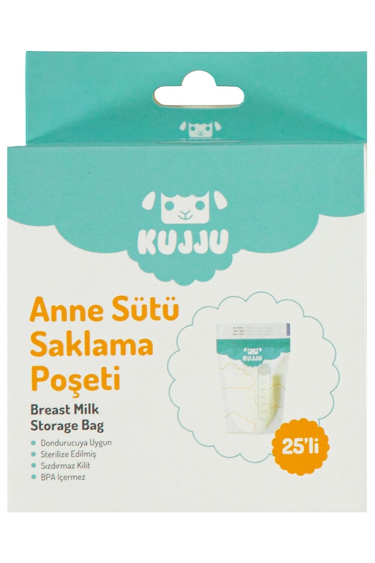 Kujju Süt Saklama Poşeti 25 Adet