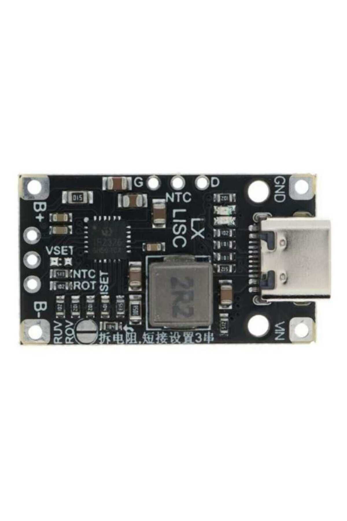gözeler Type-C USB 2S BMS 15W 8.4V  1.5A Pil Şarj Boost Modülü
