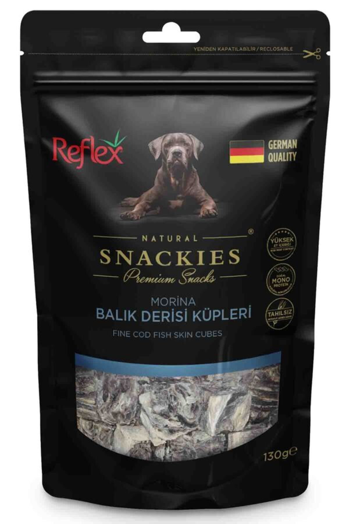 Reflex Snackies Morina Balık Derisi Küpleri Köpek Ödülü 170 Gr. Rft-131