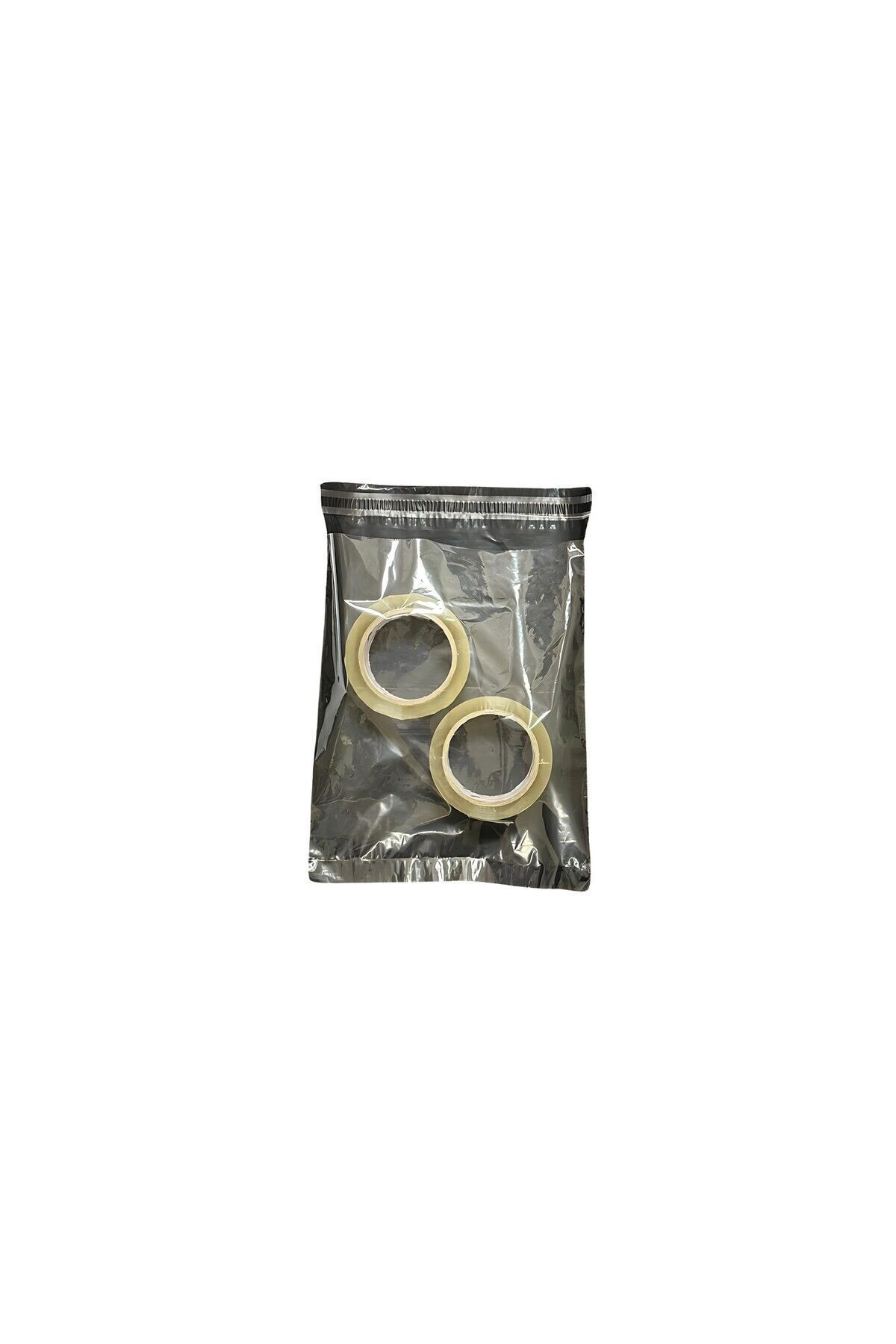 SVS ETİKET PLASTİK Tek Tarafı Şeffaf Kargo Poşeti - 45x55 Cm - Siyah - 100 Adet