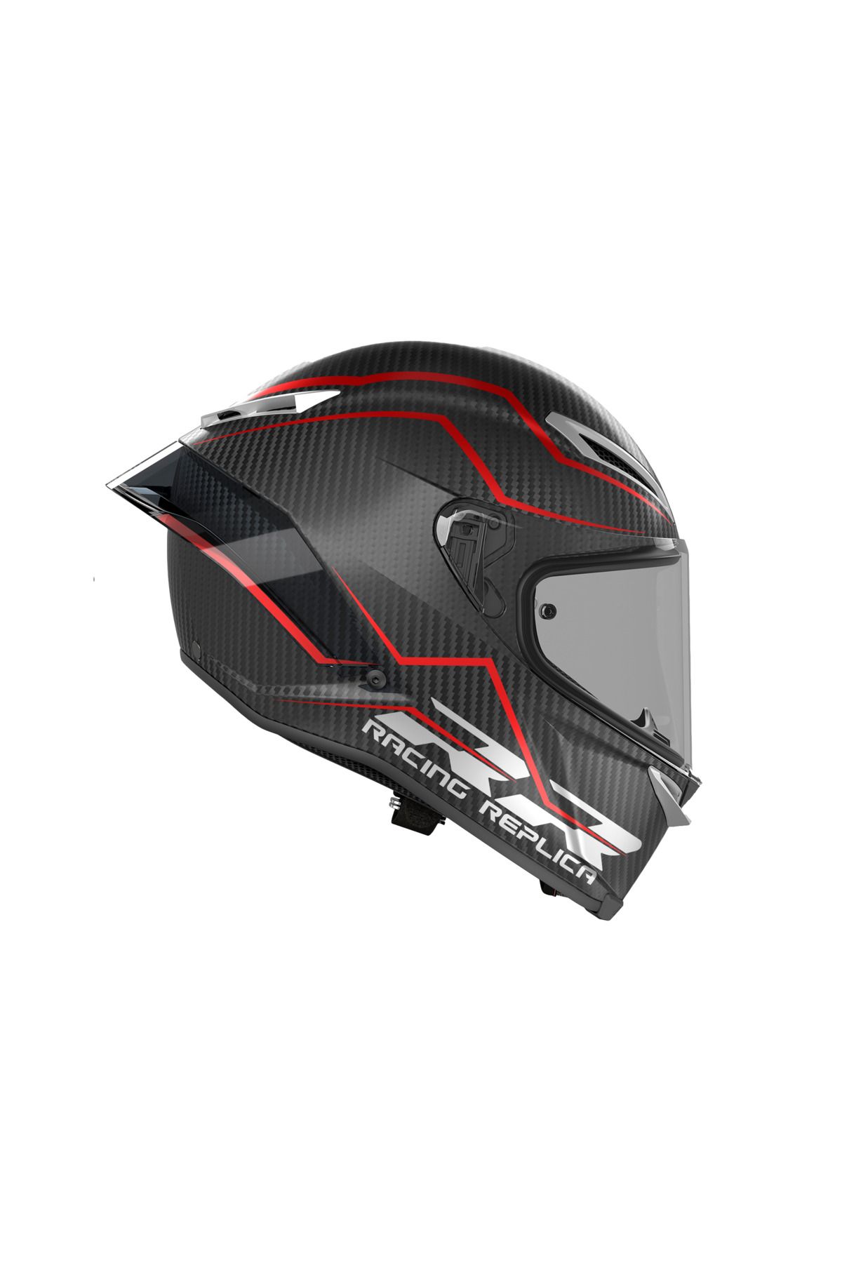 AGV Pista Gp Rr Mplk Performance Carbon Blk Red Kapalı Kask