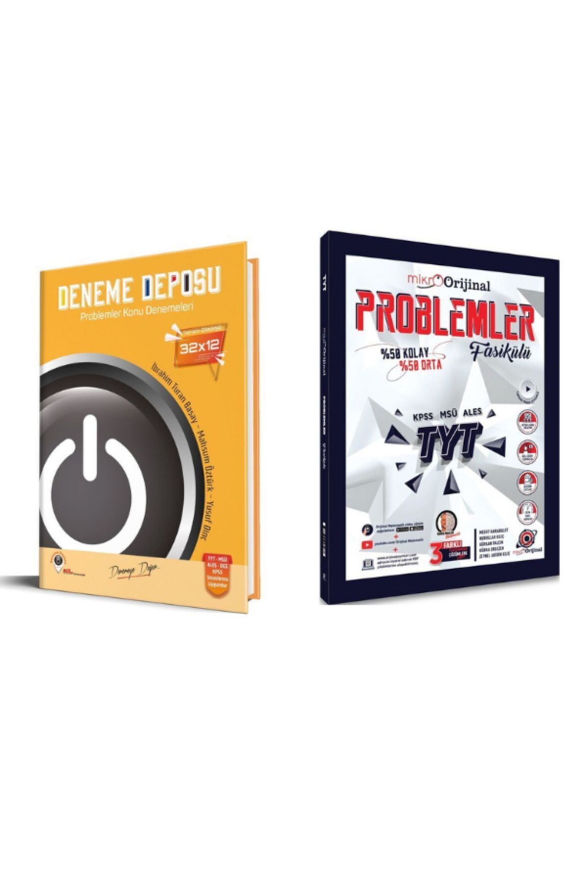 Aydın Yayınları acil deneme deposu problemler konu denemeleri ve mikro orijinal problem fasikül