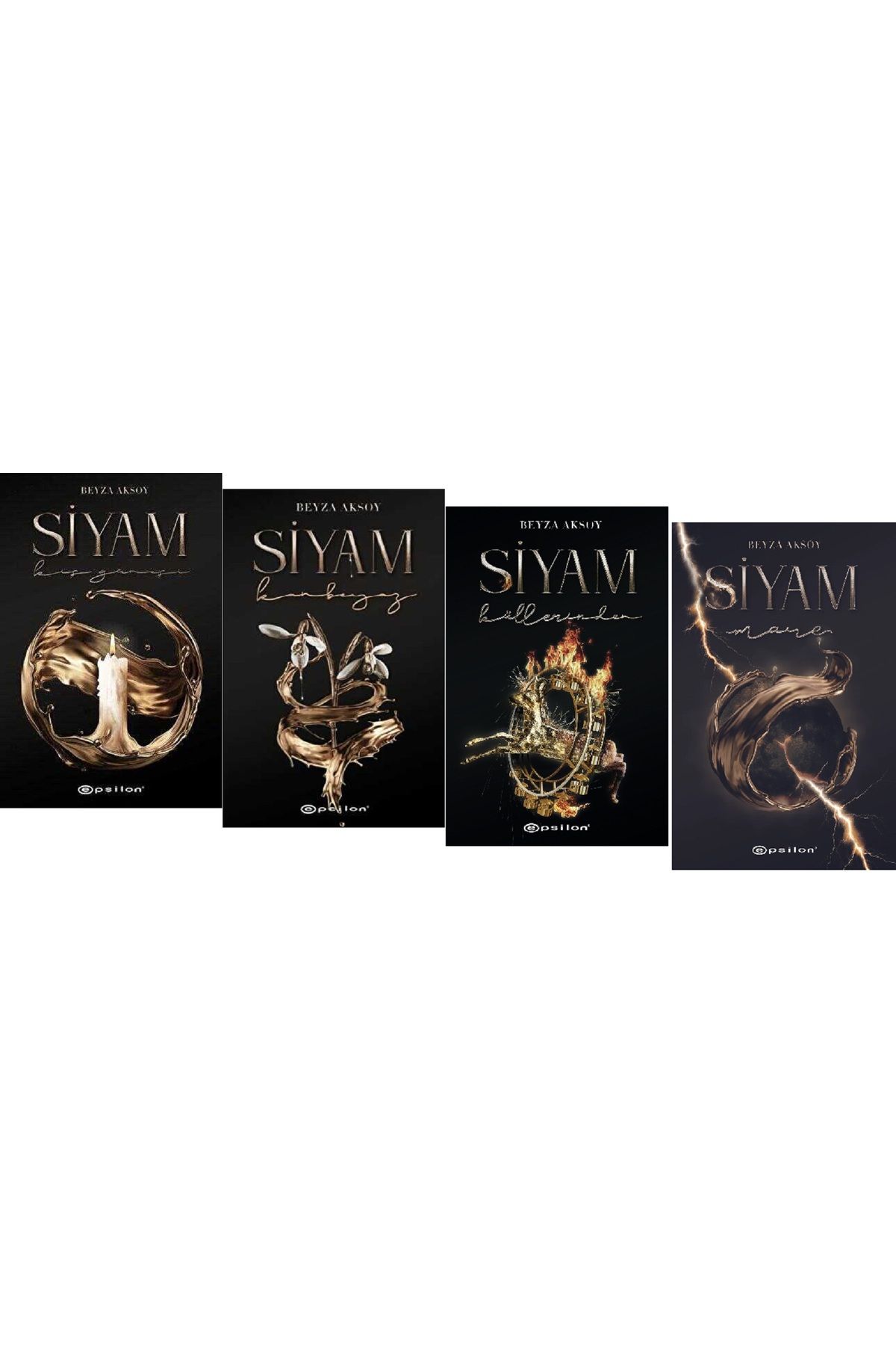 Epsilon Yayınevi Siyam 4 Kitap Set / Kış Güneşi + Kanbeyaz + Küllerinden + Mare