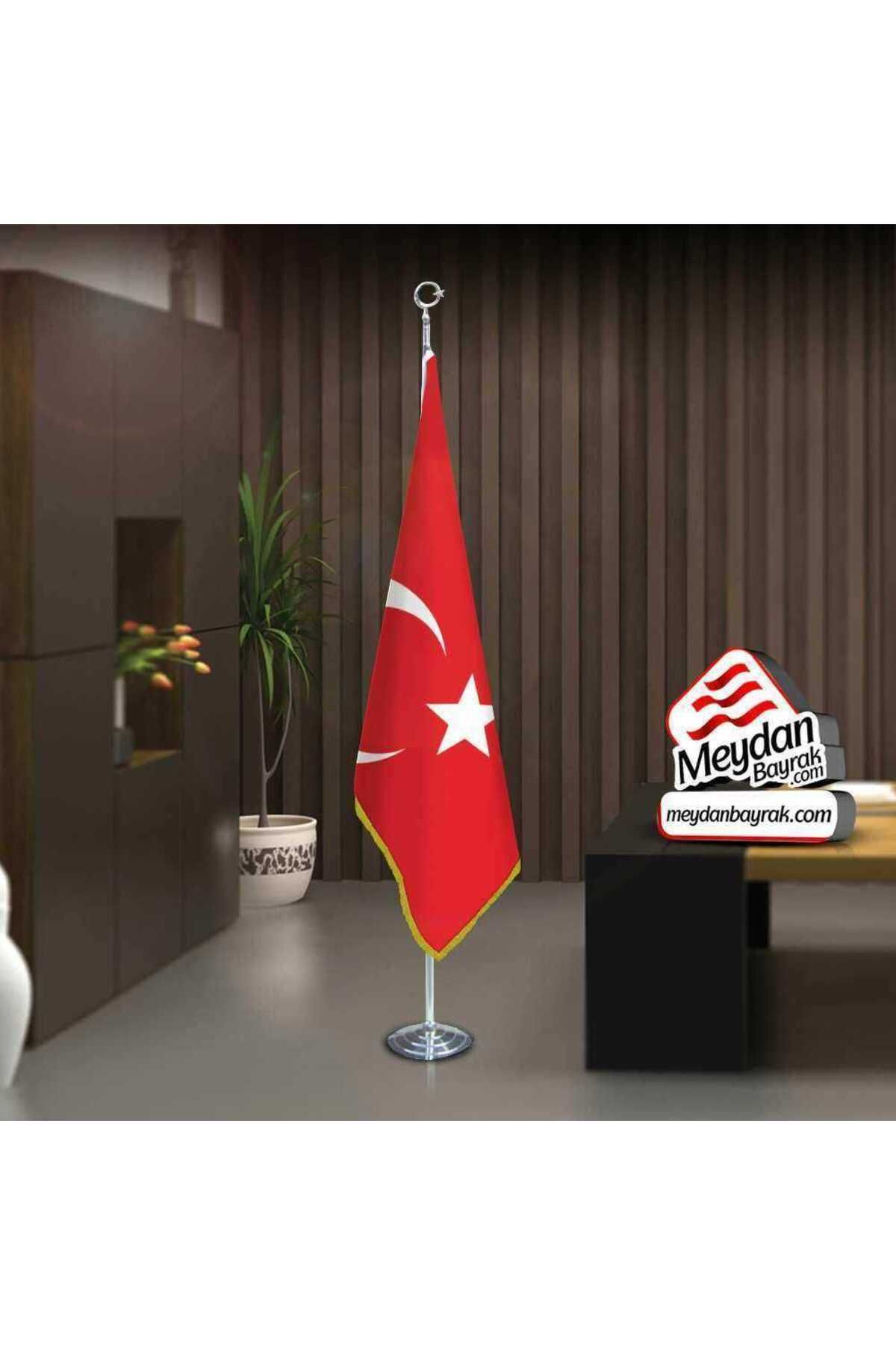 Genel Markalar Türkiye Cumhuriyeti Ay Yıldız Bayrak Ofis Makam-toplantı Odaları -direkli -saçaklı Makam Bayrağı
