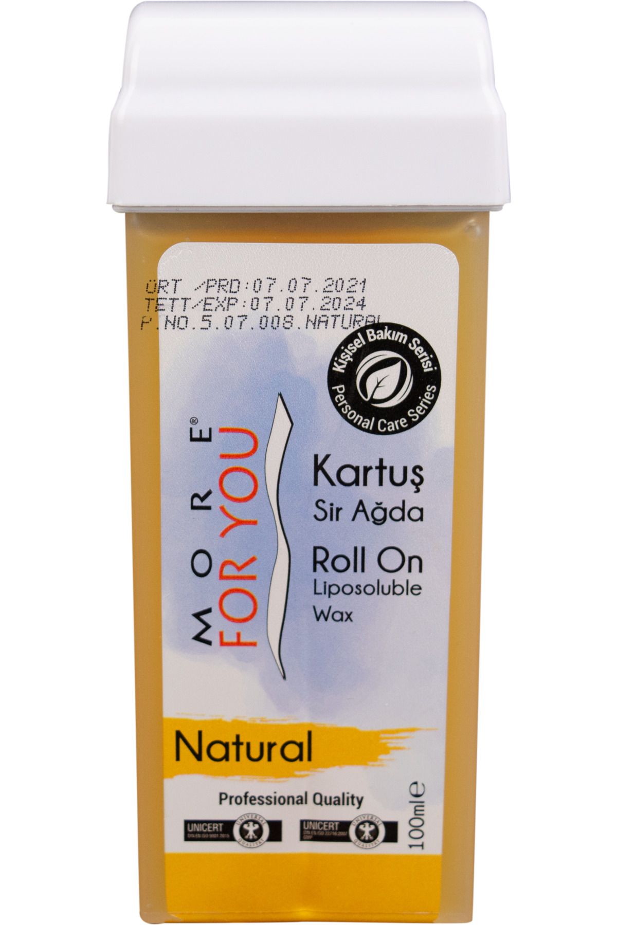 More For You Bitkisel Kartuş Sir Ağda Naturel ( Sarı) 100 ml