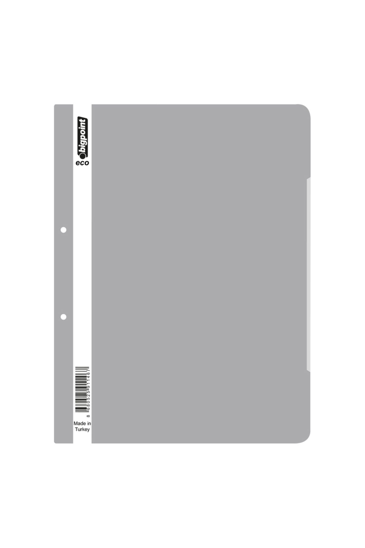 Bigpoint | Telli Dosya, Poşet Dosyalara Uyumlu - 80 gram (180 Adet A4) Kapasiteli,  Gri, 50 Adet