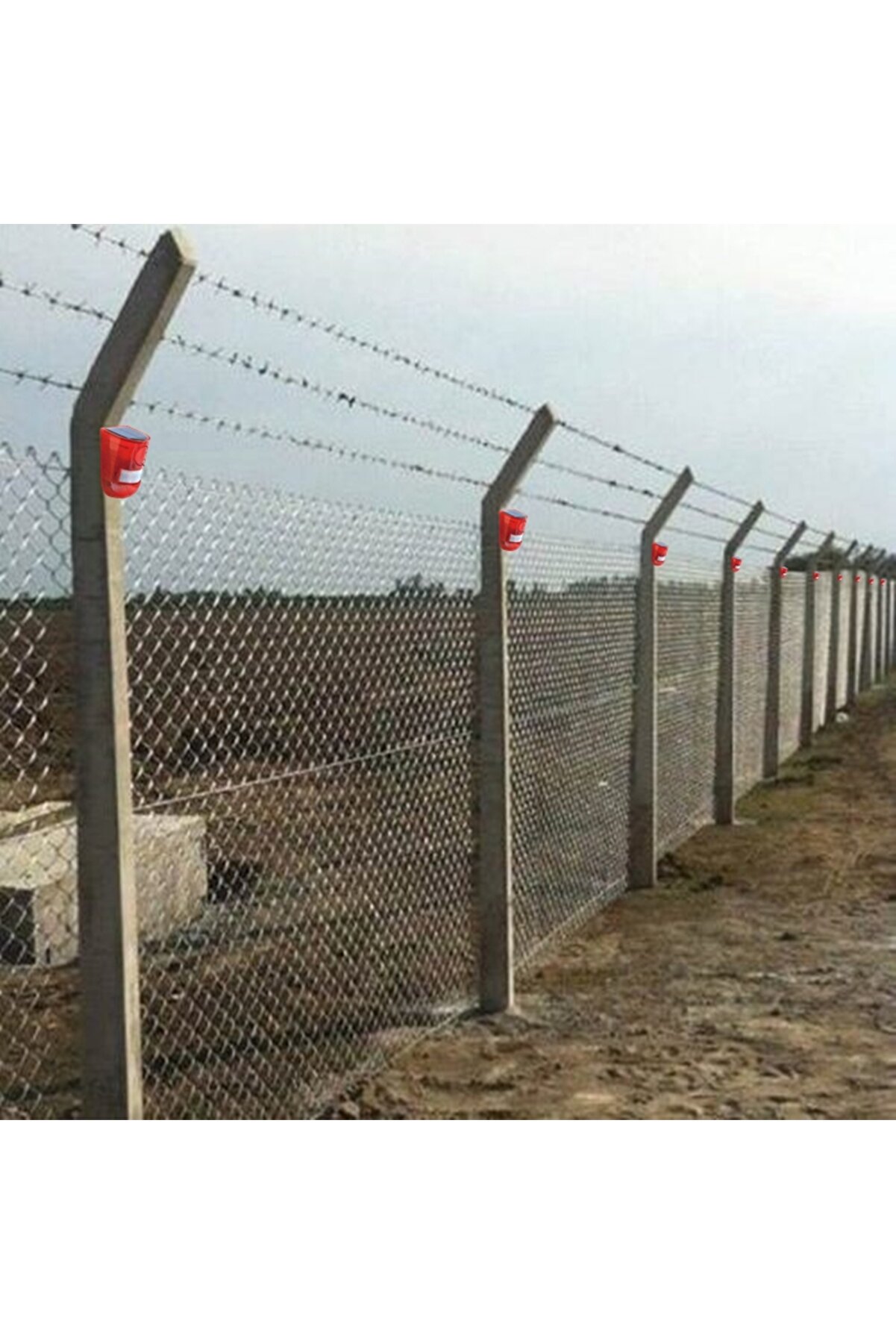 Gaman Solar Güneş Enerjili Alarm Sistemi - 129Db Hareket Sensörlü Tel Örgü Alarmı