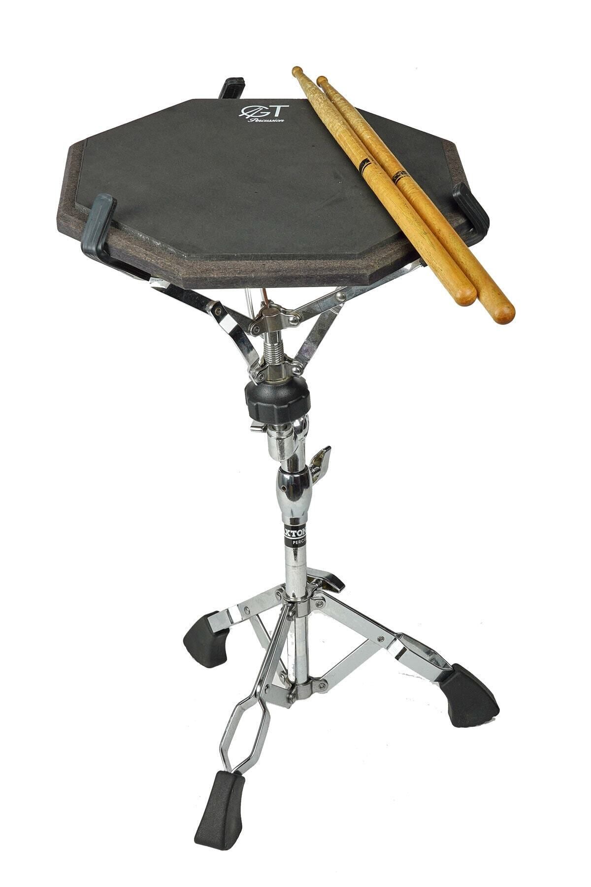 GT Percussion Bateri Çalışma Pedi Practice Pad Davul Çalışma Ped Baget Çalışma Pedi Bateri Pad Basic Large Model