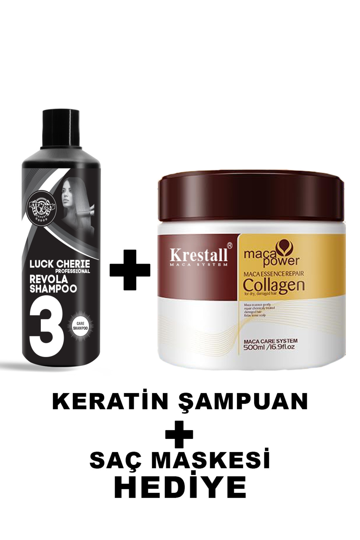 LUCK CHERIE PROFESSIONAL Keratın Şampuanı 100 ml+ karseell Collegen Saç ...