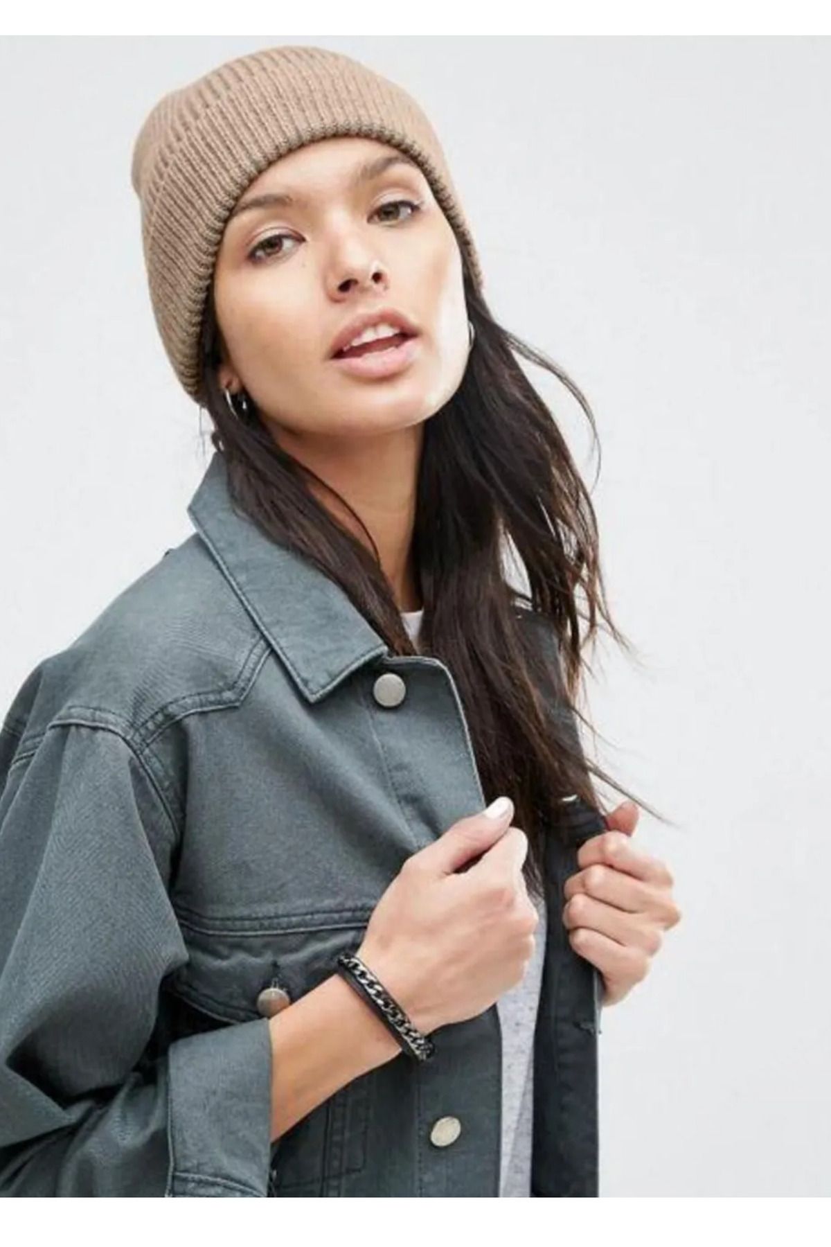 MinaCarin Unisex Fitilli Yumuşak Basic Bere